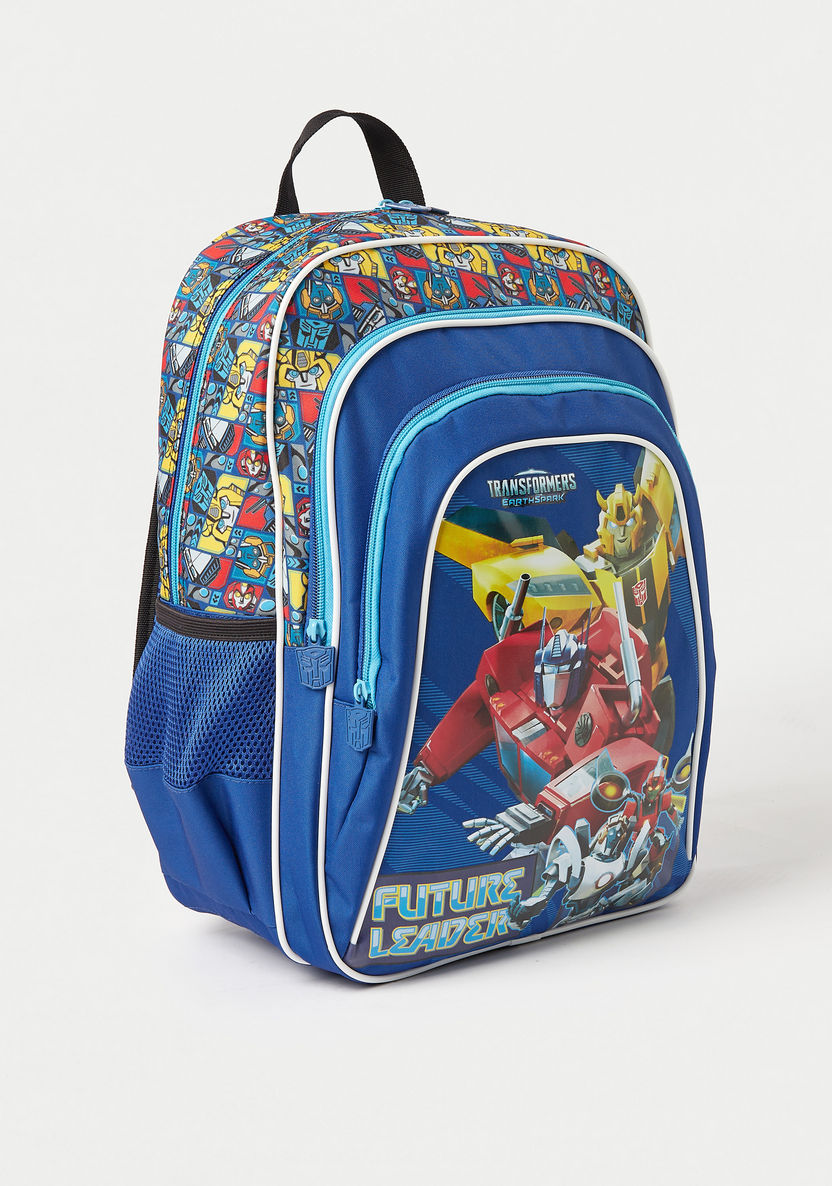 Transformers Printed Backpack with Adjustable Straps - 16 inches-Backpacks-image-1