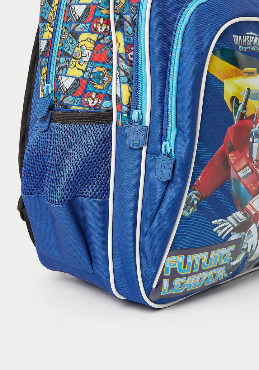 Transformers Printed Backpack with Adjustable Straps - 16 inches-Backpacks-image-2
