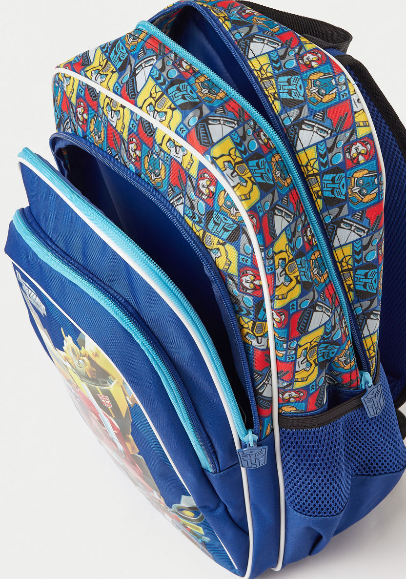 Transformers Printed Backpack with Adjustable Straps - 16 inches-Backpacks-image-4