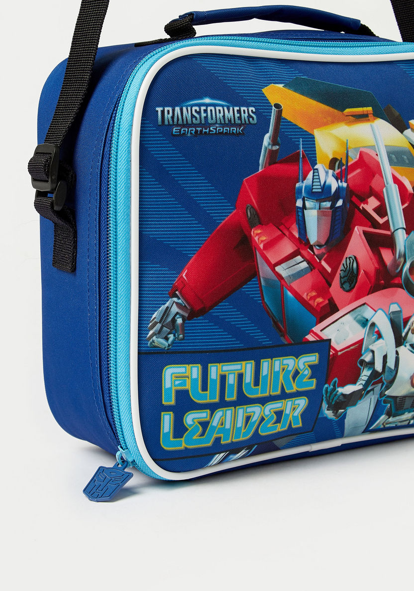 Transformers Printed Insulated Lunch Bag with Adjustable Trolley Belt-Lunch Bags-image-2