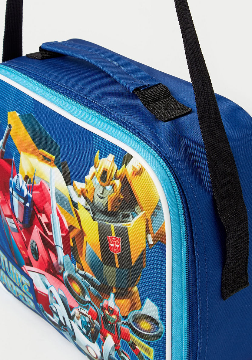 Transformers Printed Insulated Lunch Bag with Adjustable Trolley Belt-Lunch Bags-image-3