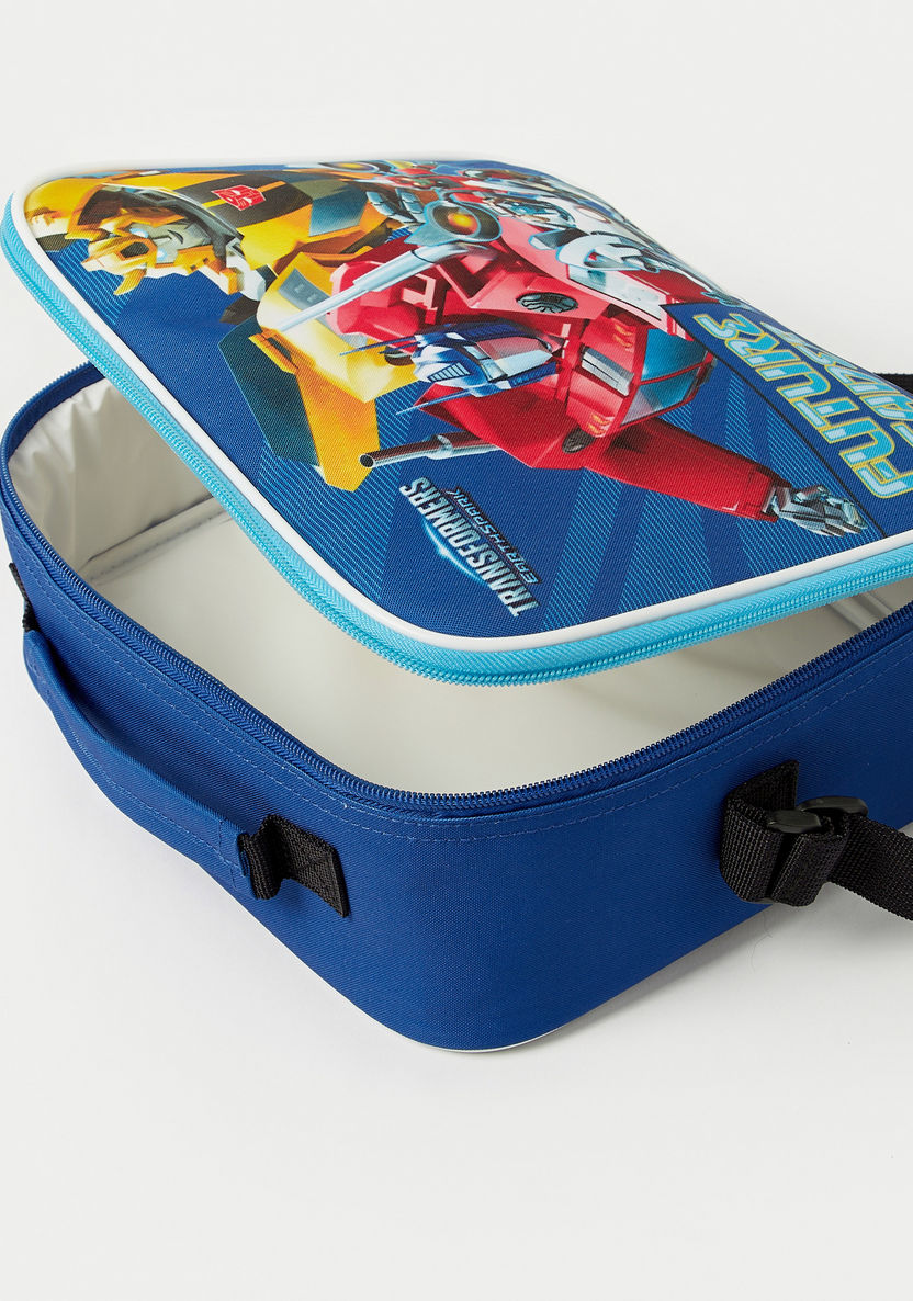 Transformers Printed Insulated Lunch Bag with Adjustable Trolley Belt-Lunch Bags-image-4