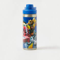 Transformers Printed Water Bottle with Lid - 620 ml