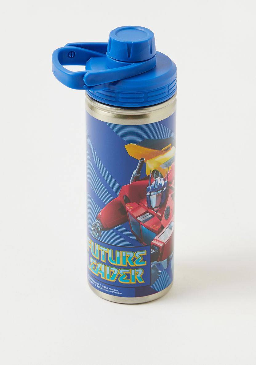 Transformers Printed Water Bottle with Lid - 620 ml-Water Bottles-image-1