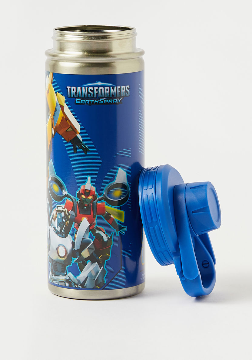 Transformers Printed Water Bottle with Lid - 620 ml-Water Bottles-image-2