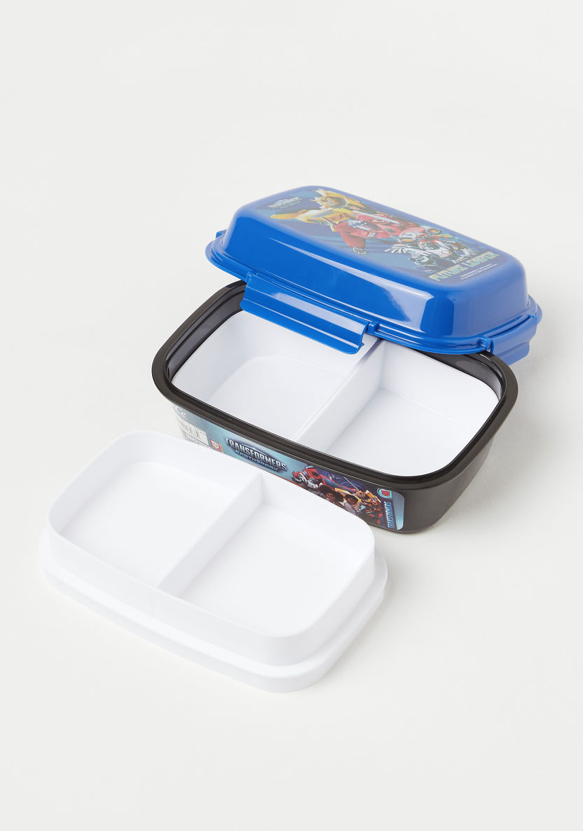 Transformers Printed 4-Partion Lunch Box and Clip Lock Lid-Lunch Boxes-image-2