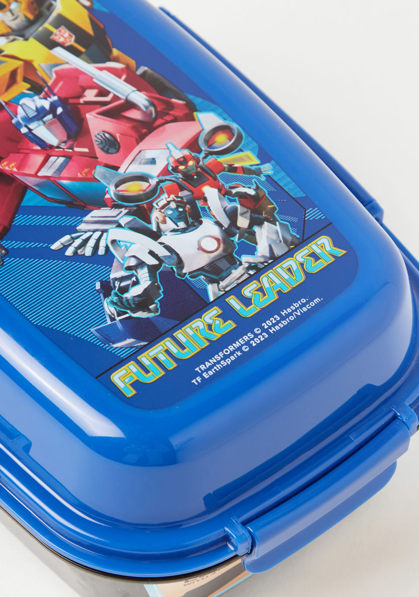 Transformers Printed 4-Partion Lunch Box and Clip Lock Lid-Lunch Boxes-image-3