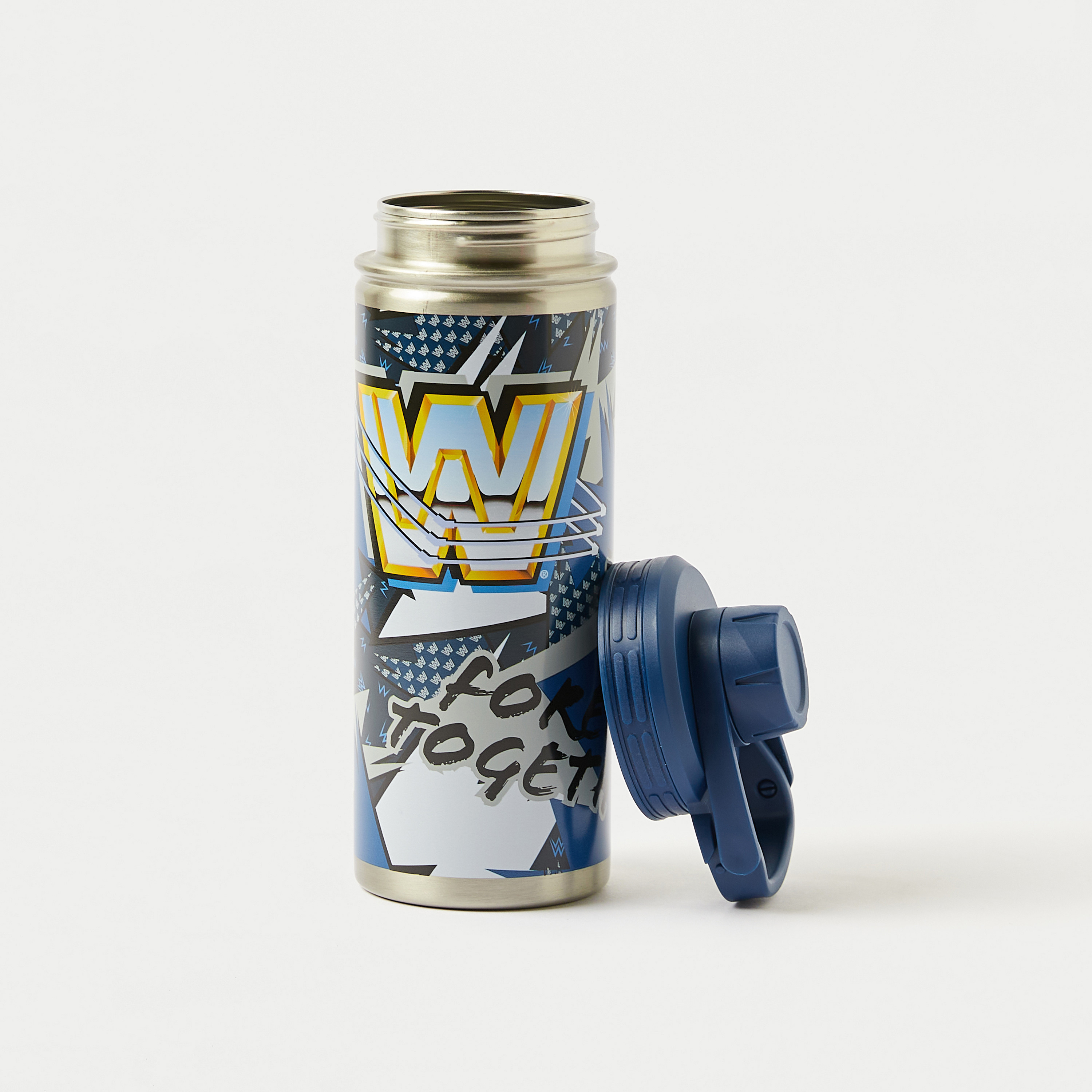 WWE Printed Water Bottle with Lid - 620 ml-school-waterbottles-image-3