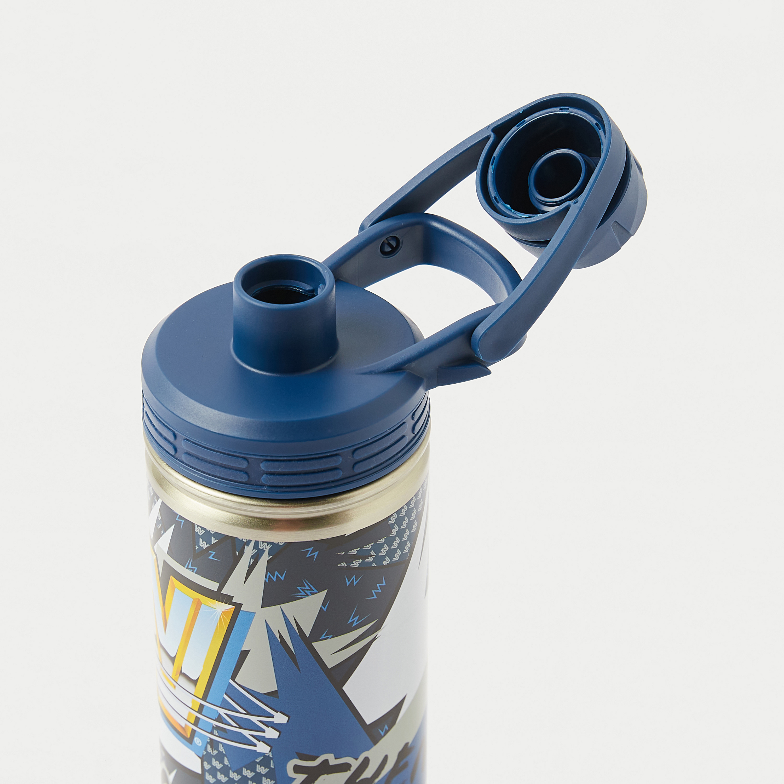 WWE Printed Water Bottle with Lid - 620 ml-school-waterbottles-image-4