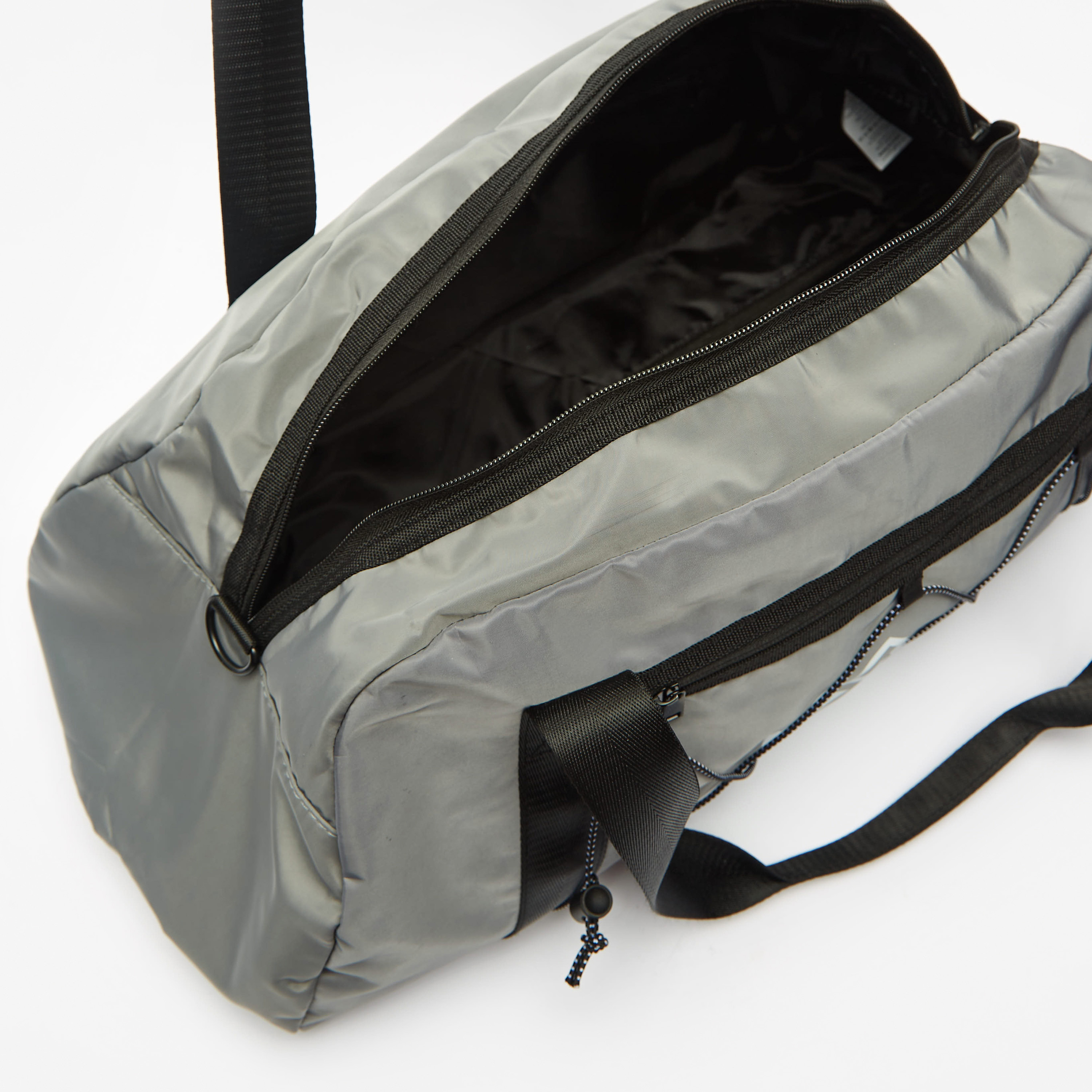 OAKLAN Logo Print Duffel Bag with Detachable Strap and Zip Closure-travel-luggagesandbags-dufflebags-image-4