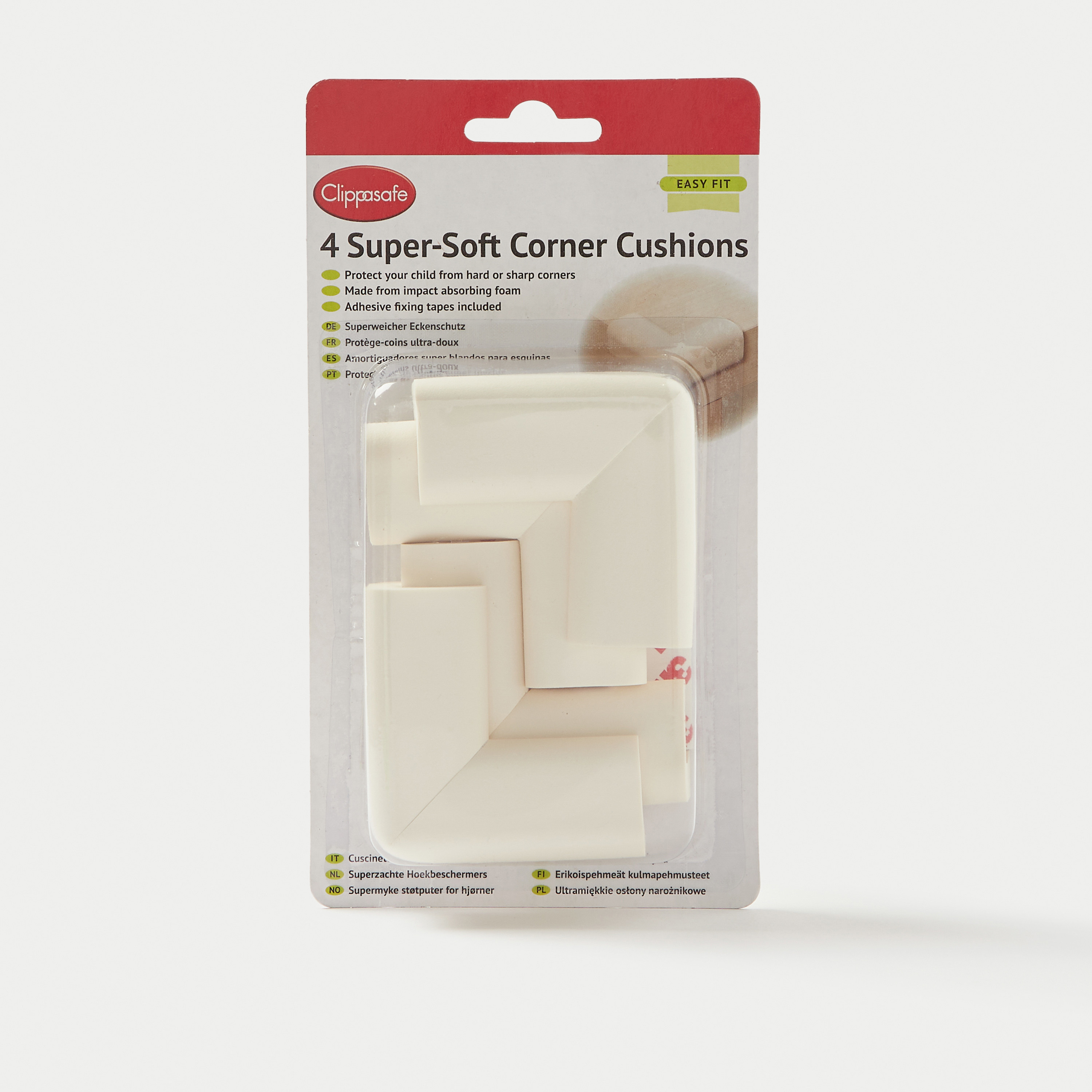 Clippasafe Super-Soft Corner Cushion - Set of 4-baby-healthandsafety-babyproofing-image-1