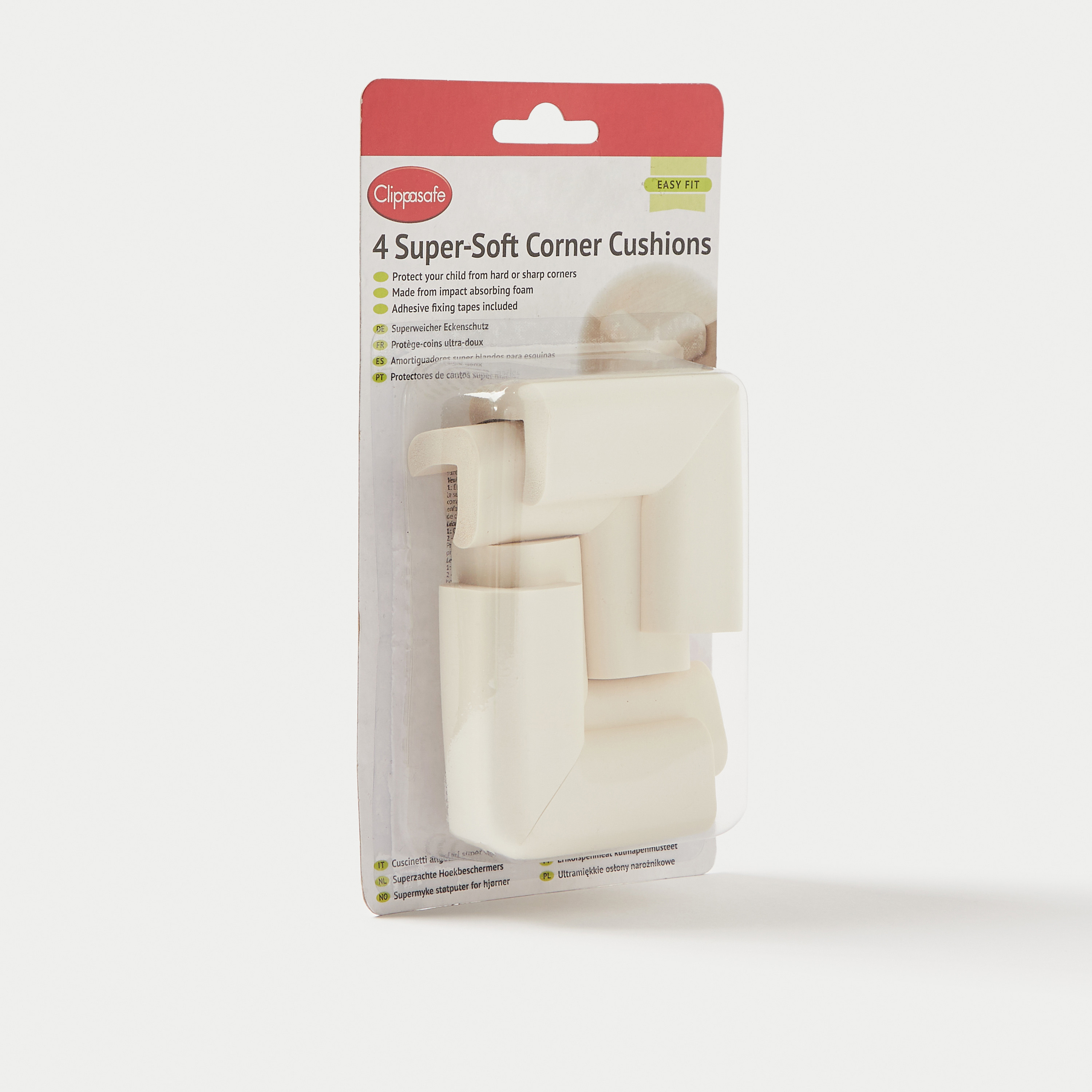 Clippasafe Super-Soft Corner Cushion - Set of 4-baby-healthandsafety-babyproofing-image-2