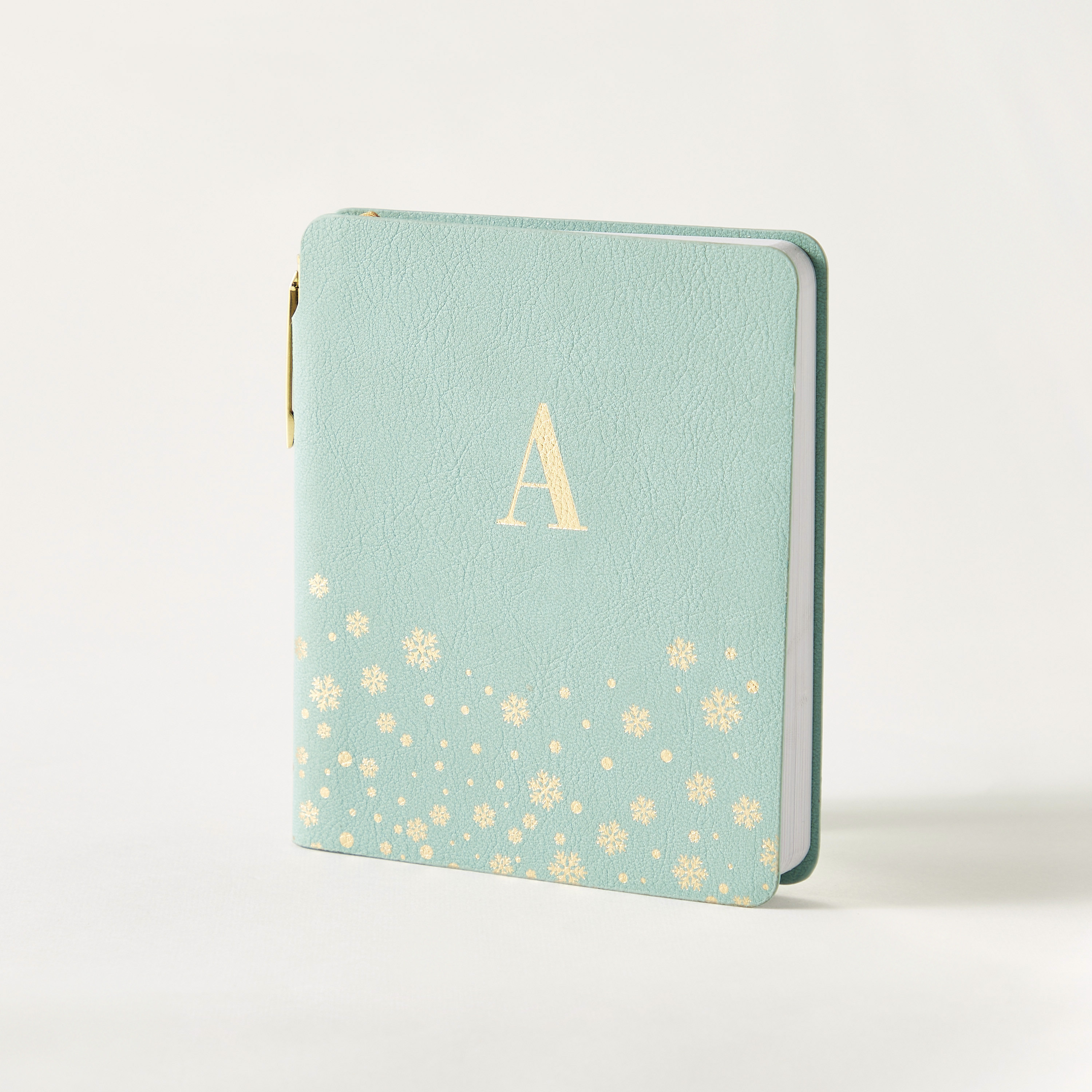 Scribble Scribe Initial A Foil Print Mini Journal with Pen-school-stationery-notebooks-image-1