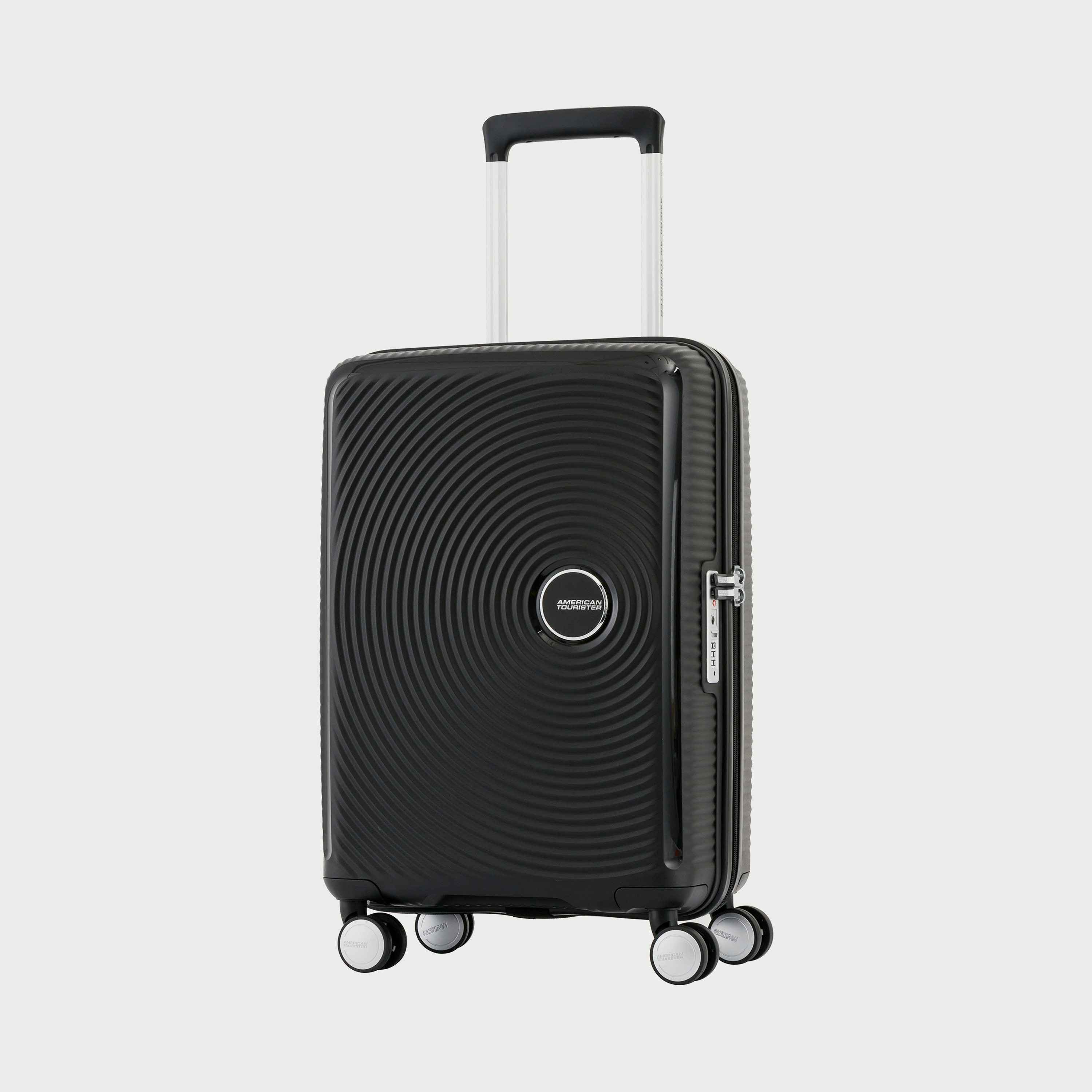 American Tourister 55 CM Cabin Textured Hardcase Trolley Bag with Retractable Handle-travel-luggagesandbags-luggage-image-1