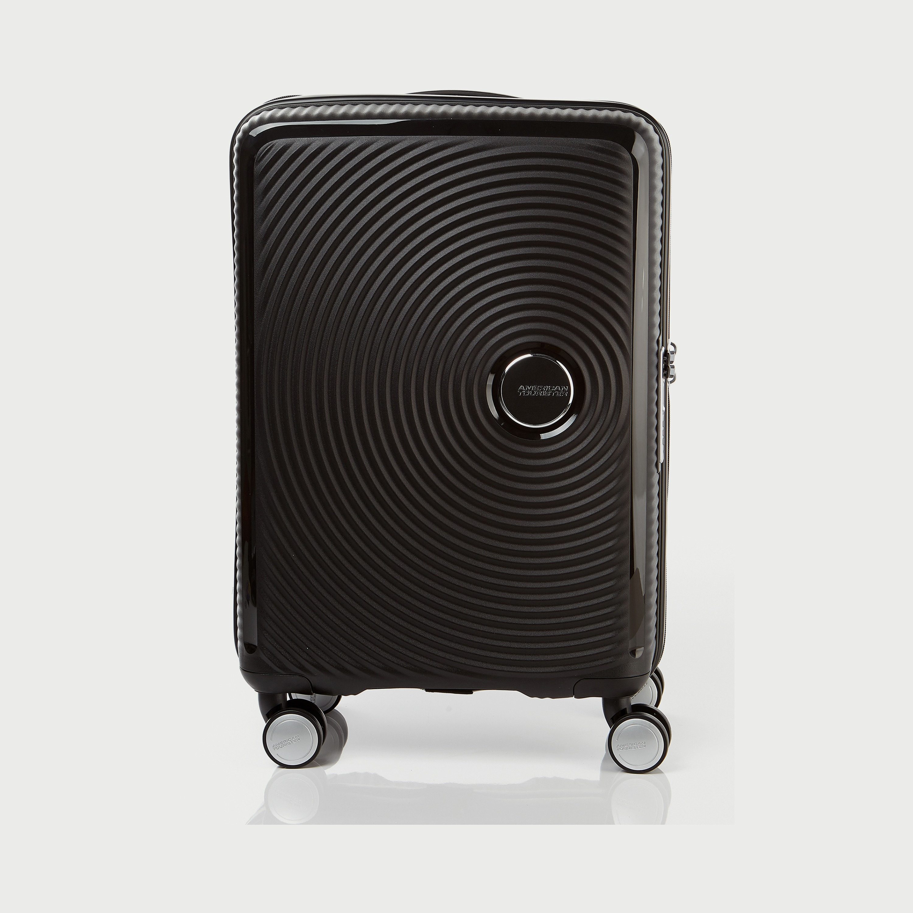 شنطة سفر بعجلات بتصميم صلب مزخرفة 55 سم بمقبض قابل للسحب من امريكان توريستر-travel-luggagesandbags-luggage-image-2