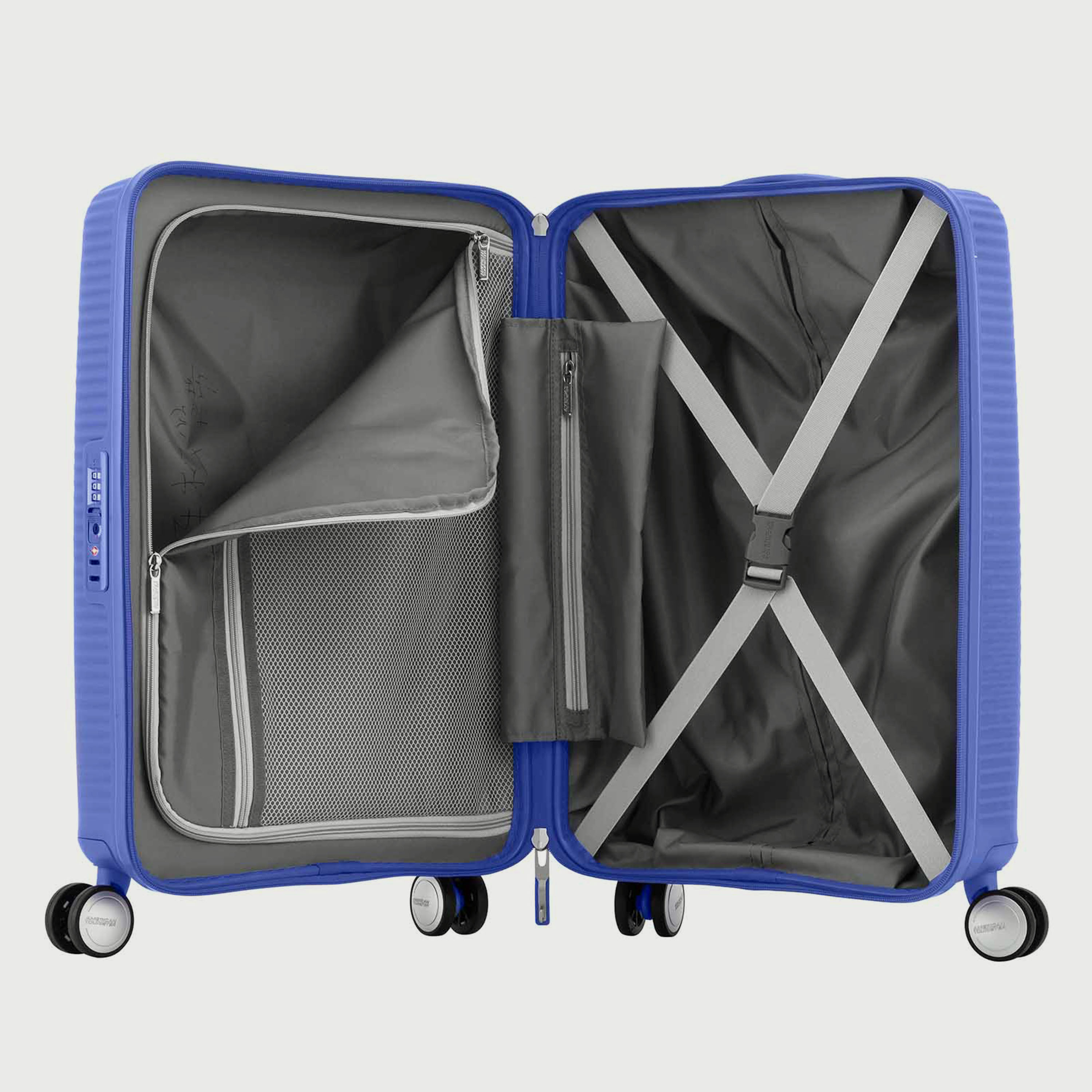 حقيبة سفر من امريكان توريستر بحجم 55 سم ذو كوريو سبينر الترا مارين - Ao8-37 023 -travel-luggagesandbags-luggage-image-4