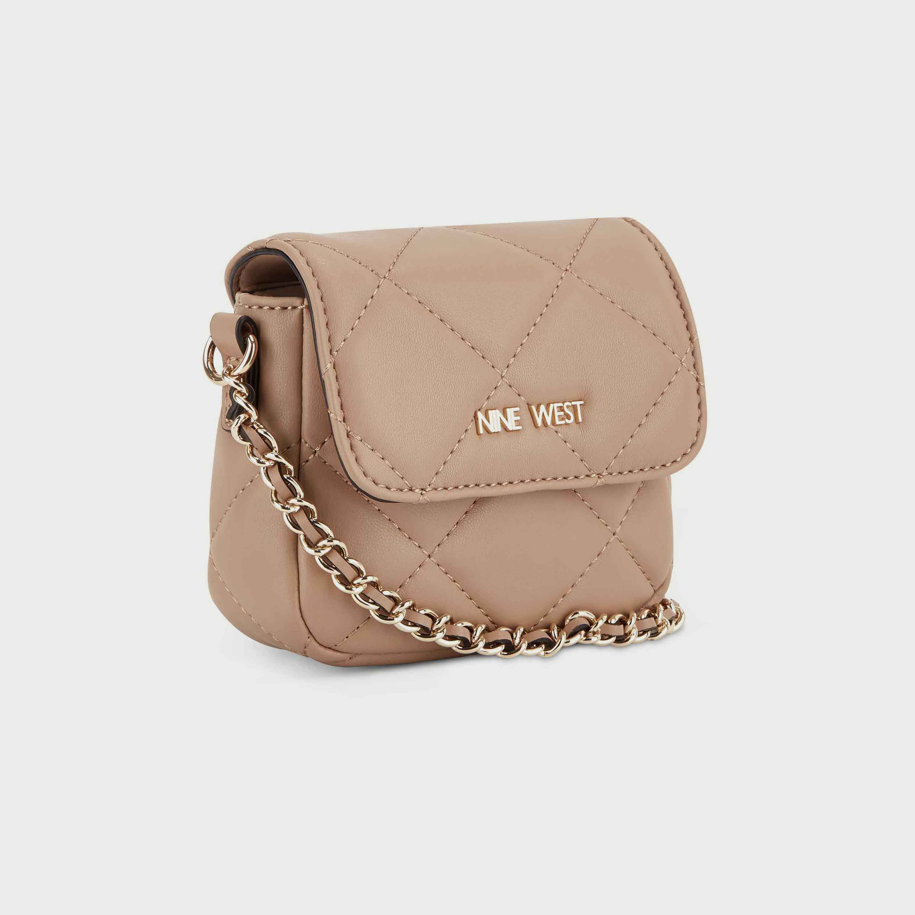 حقيبة كروس ناين وست كريسينت مبطنة بسحاب للإغلاق وحزام باللون البني الغاتح-women-bagsandwallets-handbags-image-2