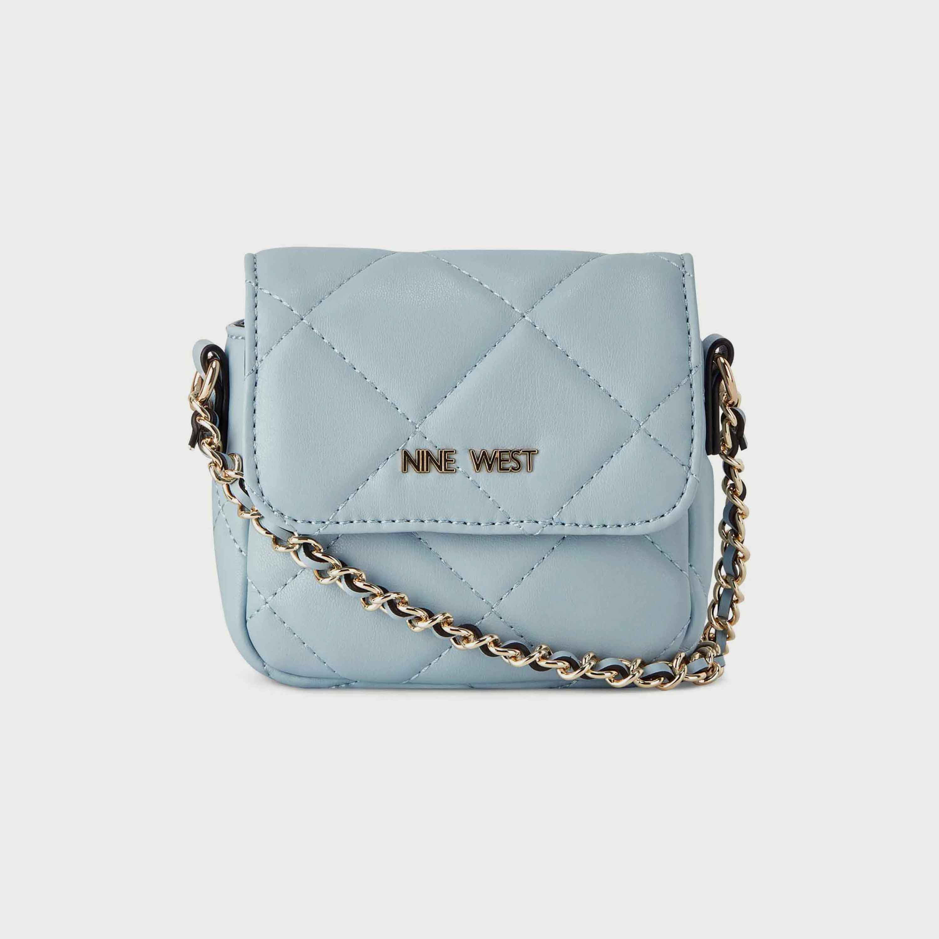 Nine West Crescent Quilted Crossbody Bag with Zip Closure and Strap in Beige-women-bagsandwallets-handbags-image-1