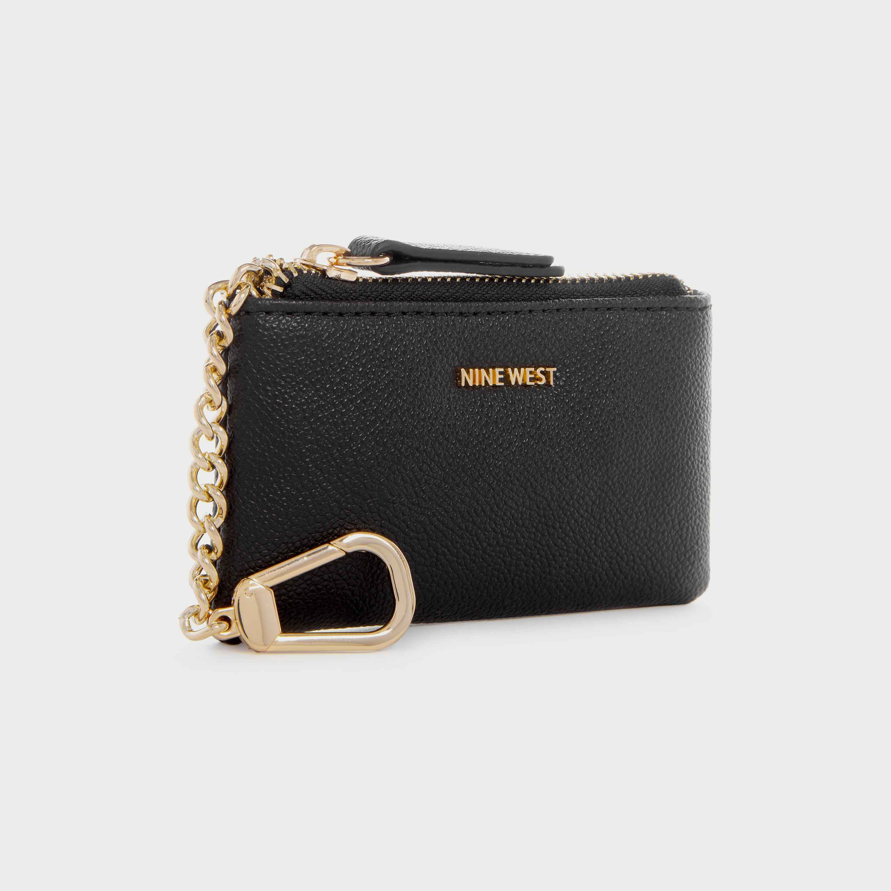 Nine West Lawson Textured Wallet with Zip Closure in Black-women-bagsandwallets-wallets-image-2
