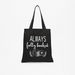 Missy Slogan Print Shopper Bag with Handles-Women%27s Handbags-thumbnail-0