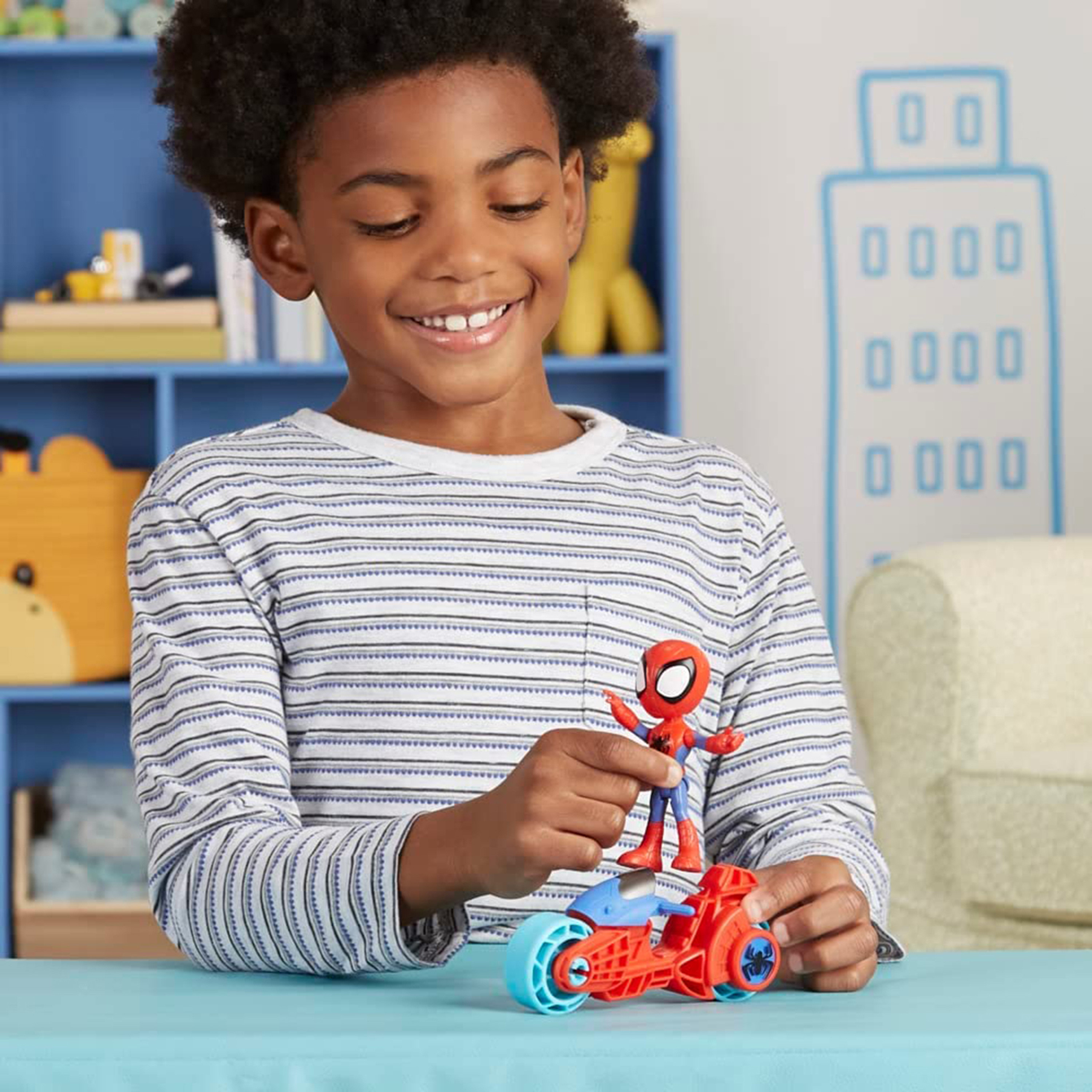 Hasbro Spider-Man Figurine and Bike Set-toys-playfigures-actionfigures-image-3