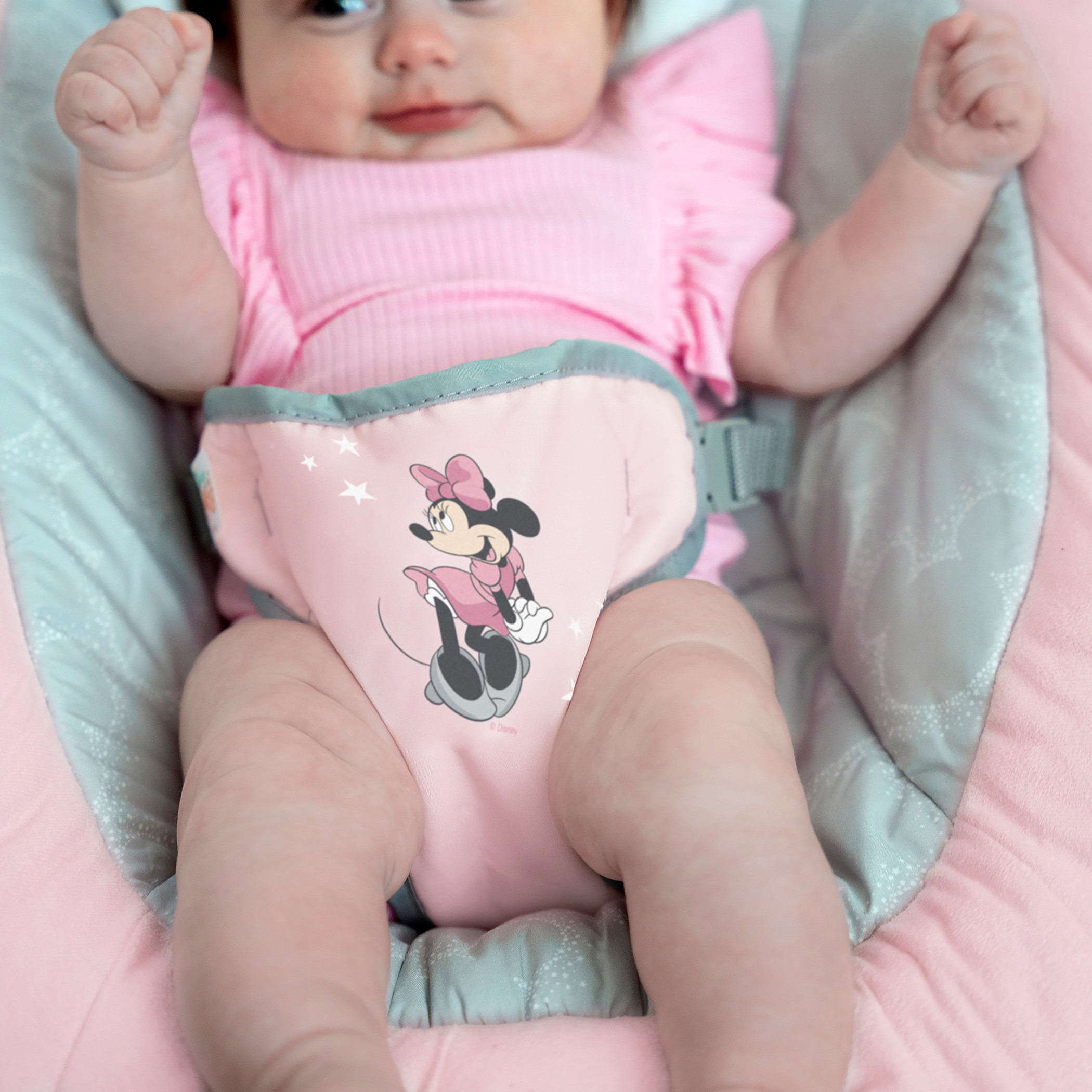 Bright Starts Minnie Mouse Print Rosy Skies Comfy Bouncer-baby-infantactivity-bouncers-image-4