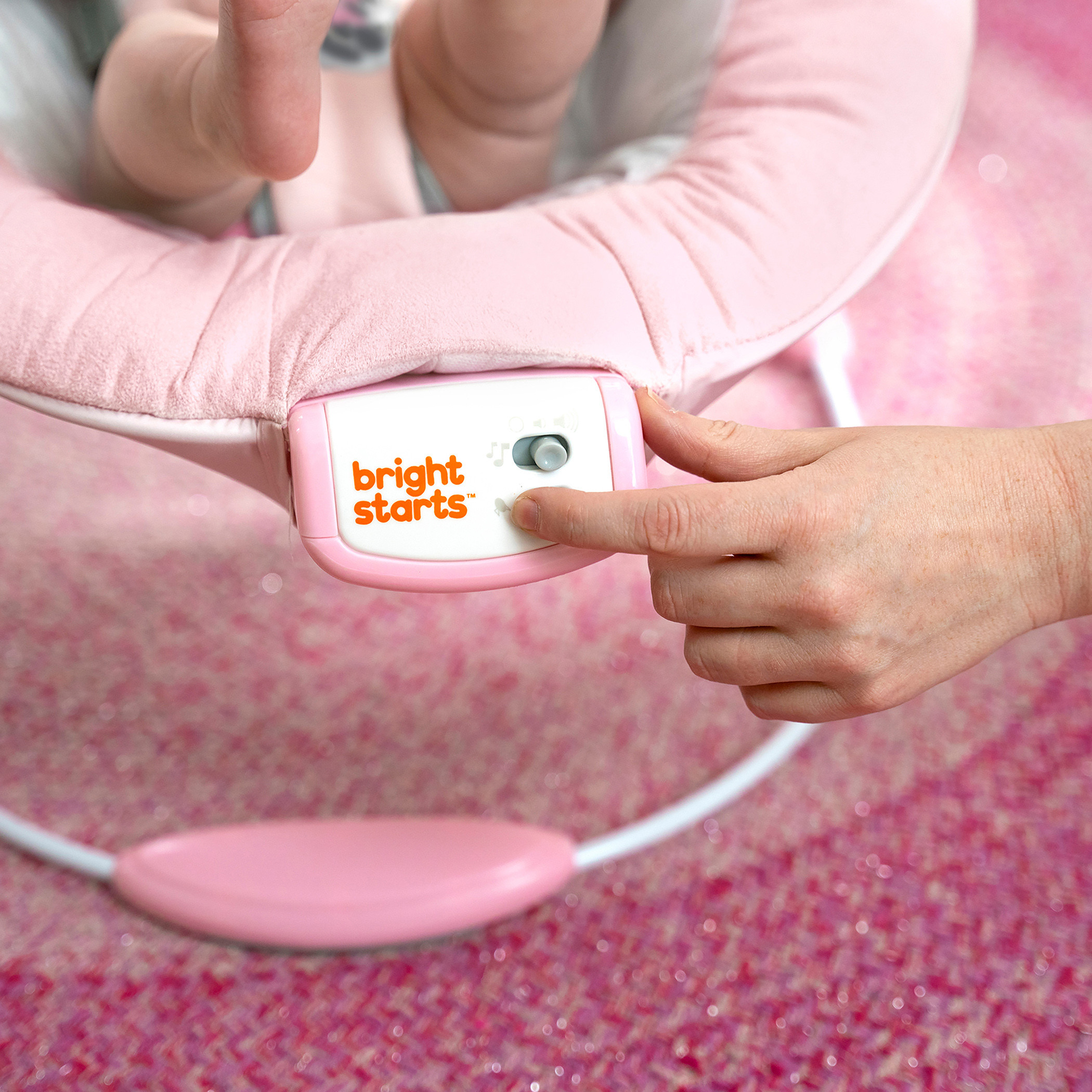 Bright Starts Minnie Mouse Print Rosy Skies Comfy Bouncer-baby-infantactivity-bouncers-image-5