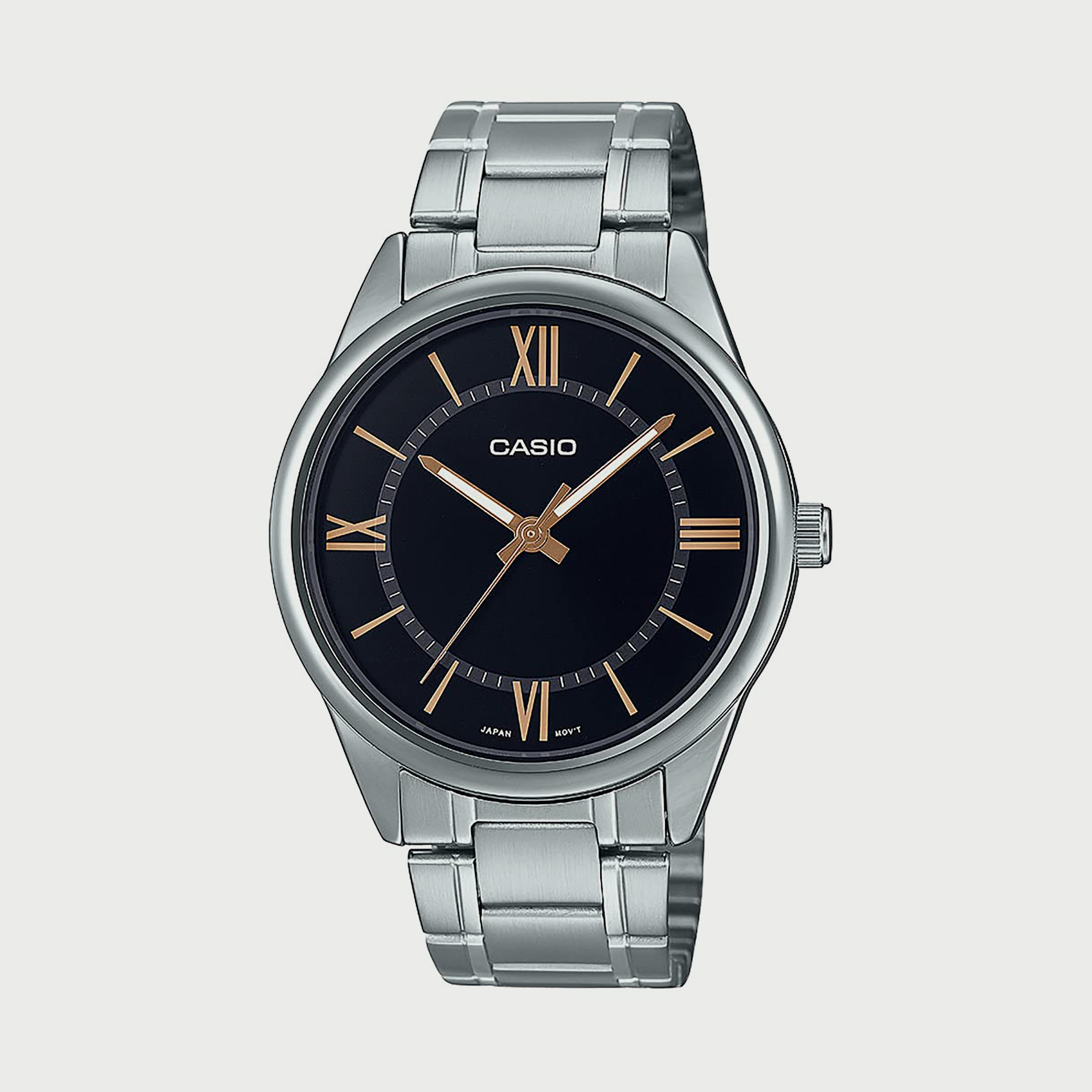 ساعة كاسيو للرجال انالوج فضية بسوار ستانلس ستيل MTP-V005D-1B5UDF-men-watchesandjewellery-watches-image-1