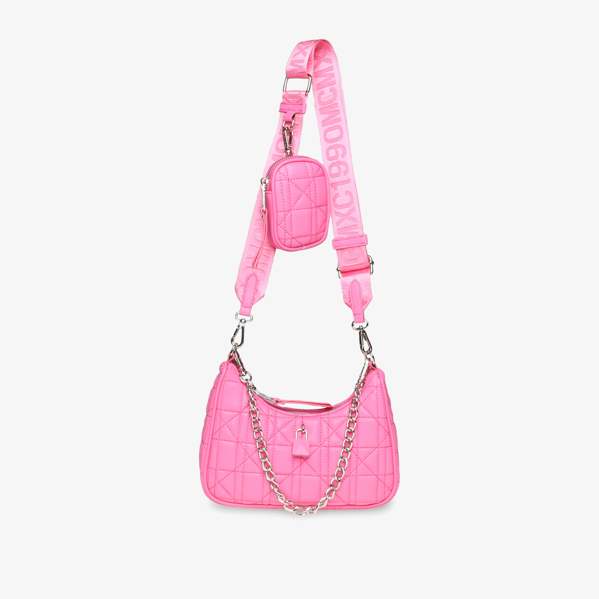 Steve Madden popular Pale Pink Faux Pebbled Leather Crossbody Saddle Bag Shoulder Purse