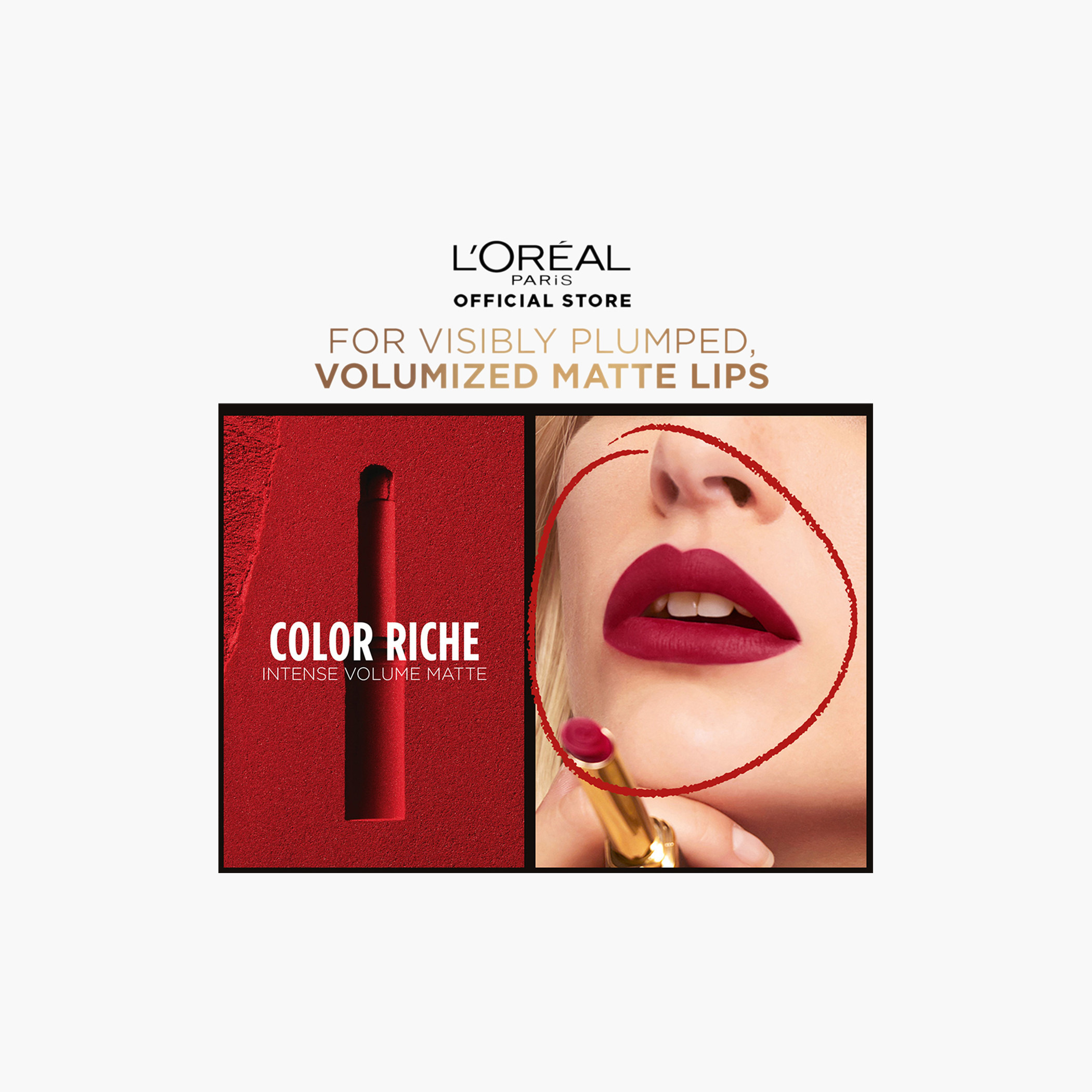 أحمر شفاه مطفي كثيف كلر ريتش من لوريال باريس-beautyandpersonalcare-makeup-lips-lipsticks-image-4