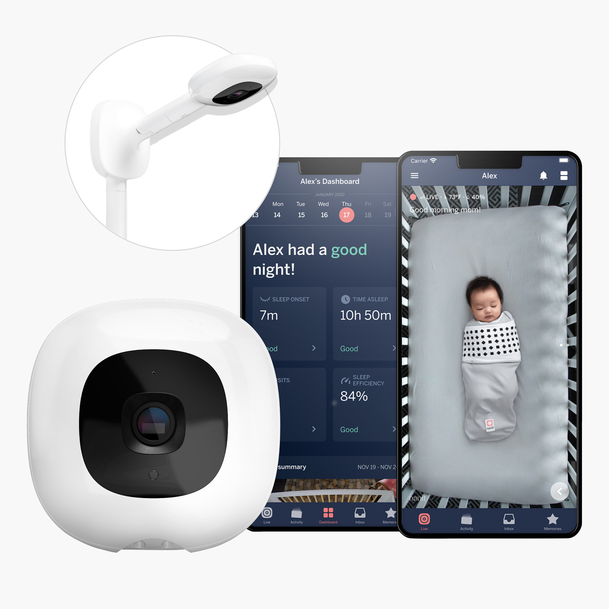 Nanit Pro Baby Monitor with Wall Mount-baby-healthandsafety-babymonitors-image-1