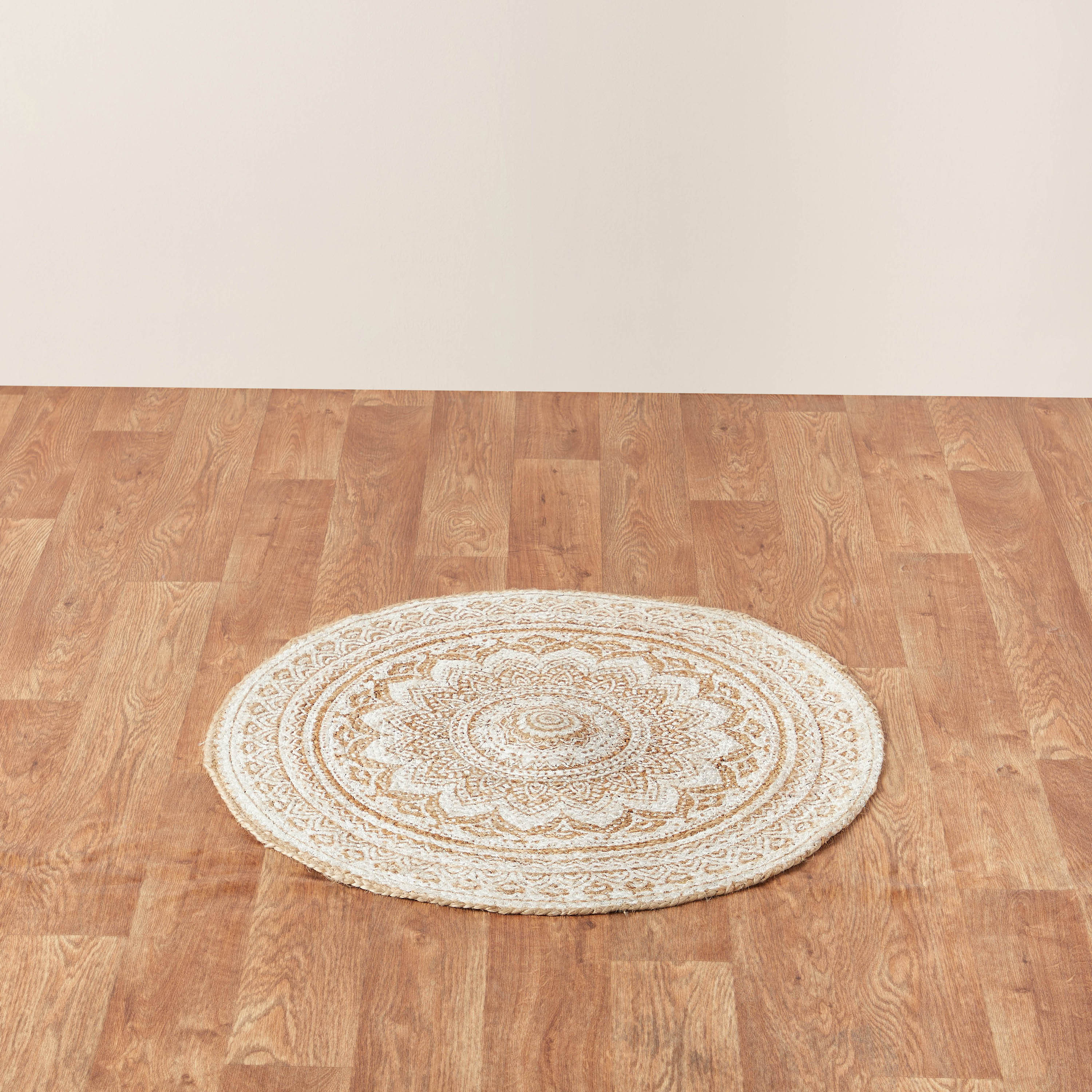 Jute Round Rug - 90 cms-household-rugsandcarpets-rugs-image-2