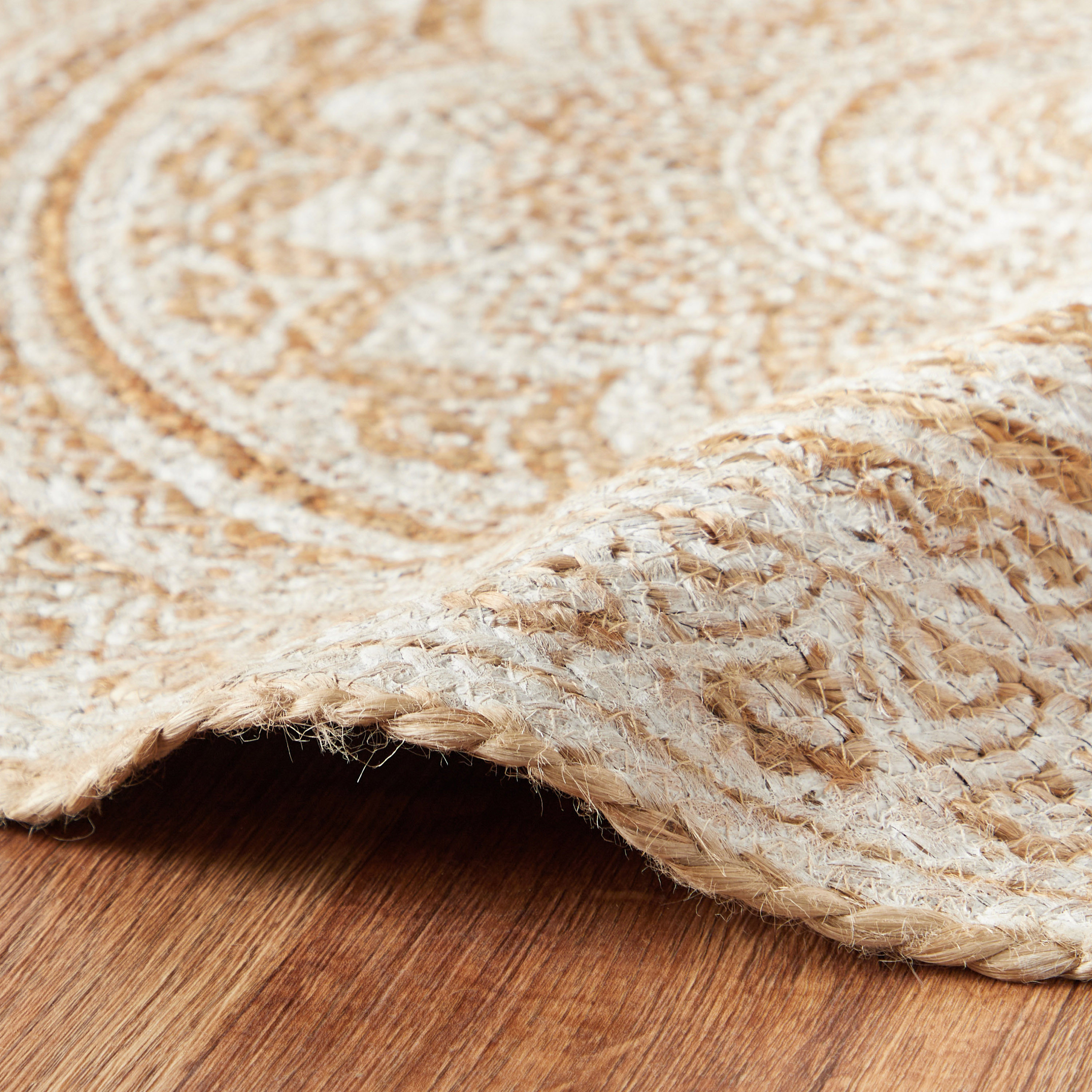 Jute Round Rug - 90 cms-household-rugsandcarpets-rugs-image-4