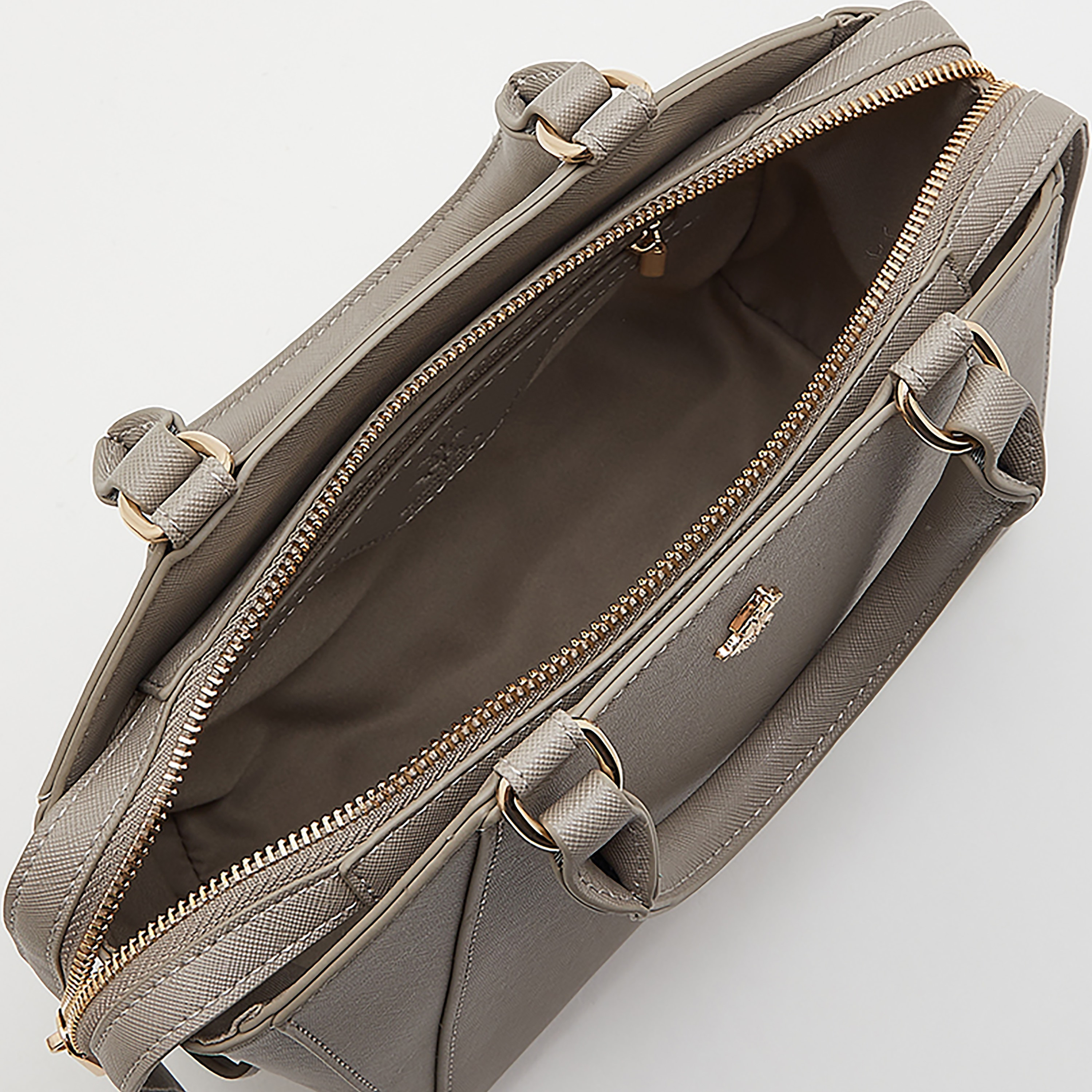 حقيبة بيفرلي هيلز بولو كلوب منسوجة مع سحاب للإغلاق باللون الأسود-women-bagsandwallets-handbags-image-8