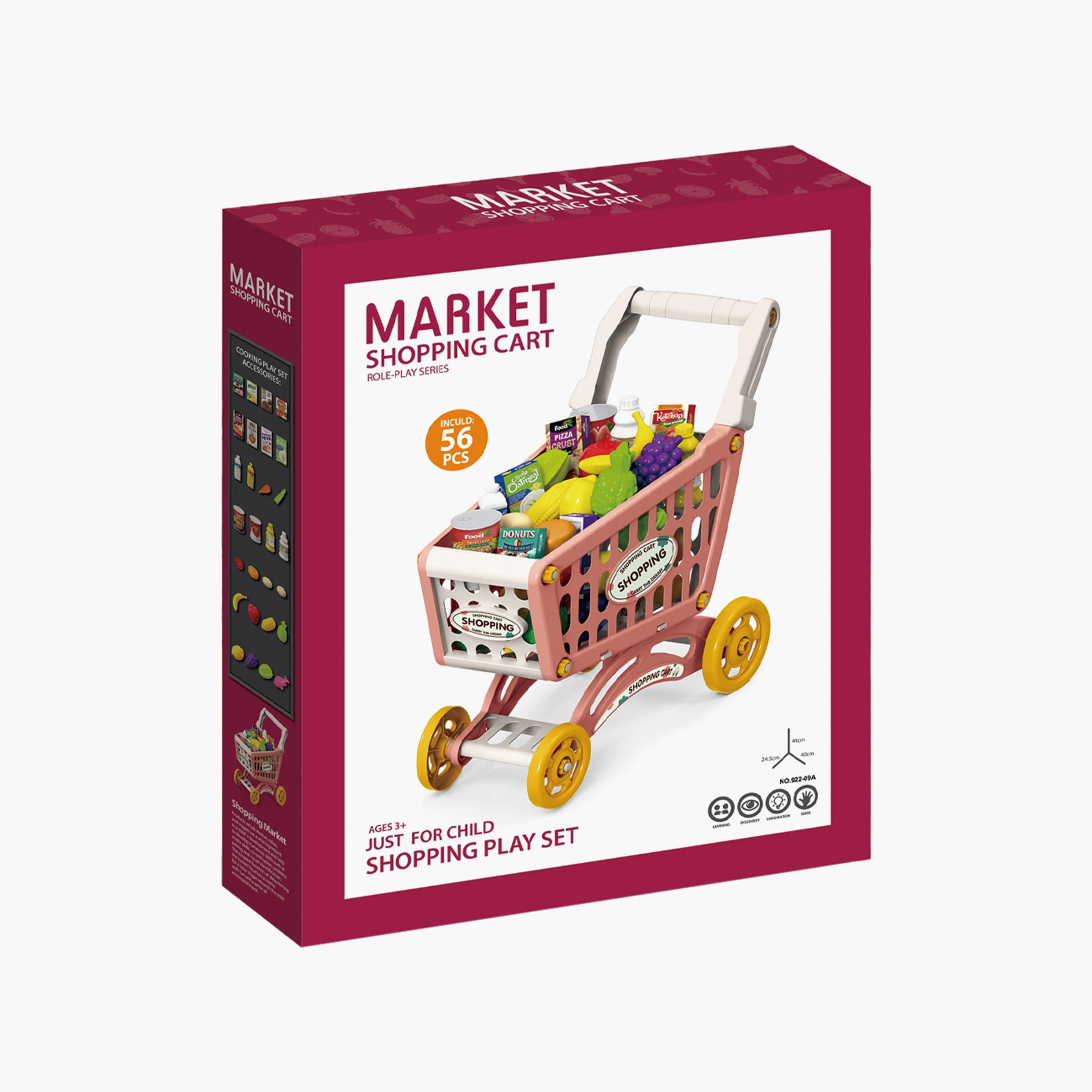 Little Story 56-Piece Role Play Market Shopping Cart Toy Set-toys-roleplay-supermarketandshoppingsets-image-2