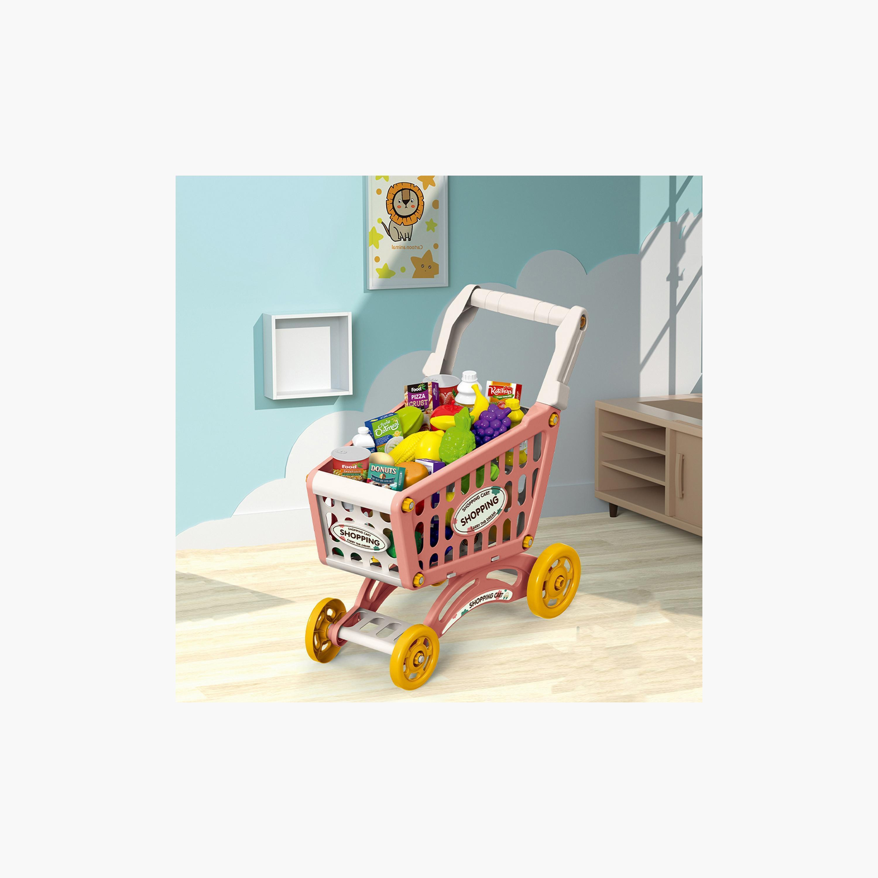 Little Story 56-Piece Role Play Market Shopping Cart Toy Set-toys-roleplay-supermarketandshoppingsets-image-5