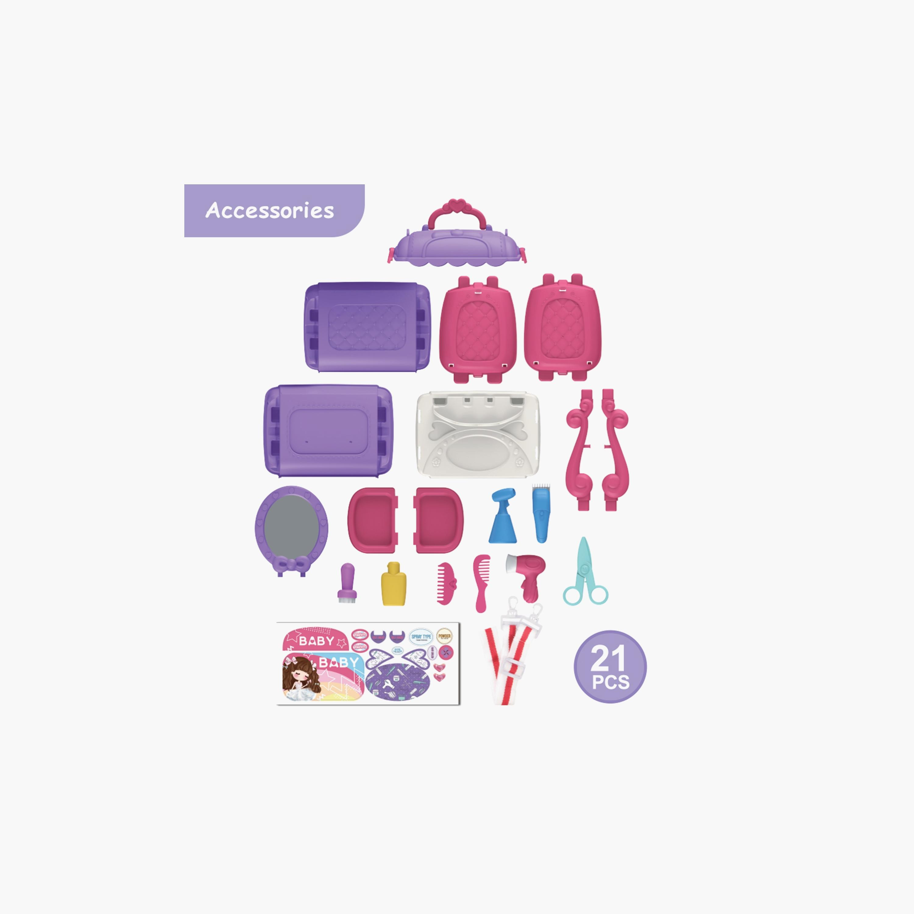 مجموعة ألعاب بيوتي ستيشن من ليتل ستوري-toys-roleplay-makeupandcosmeticsets-image-4