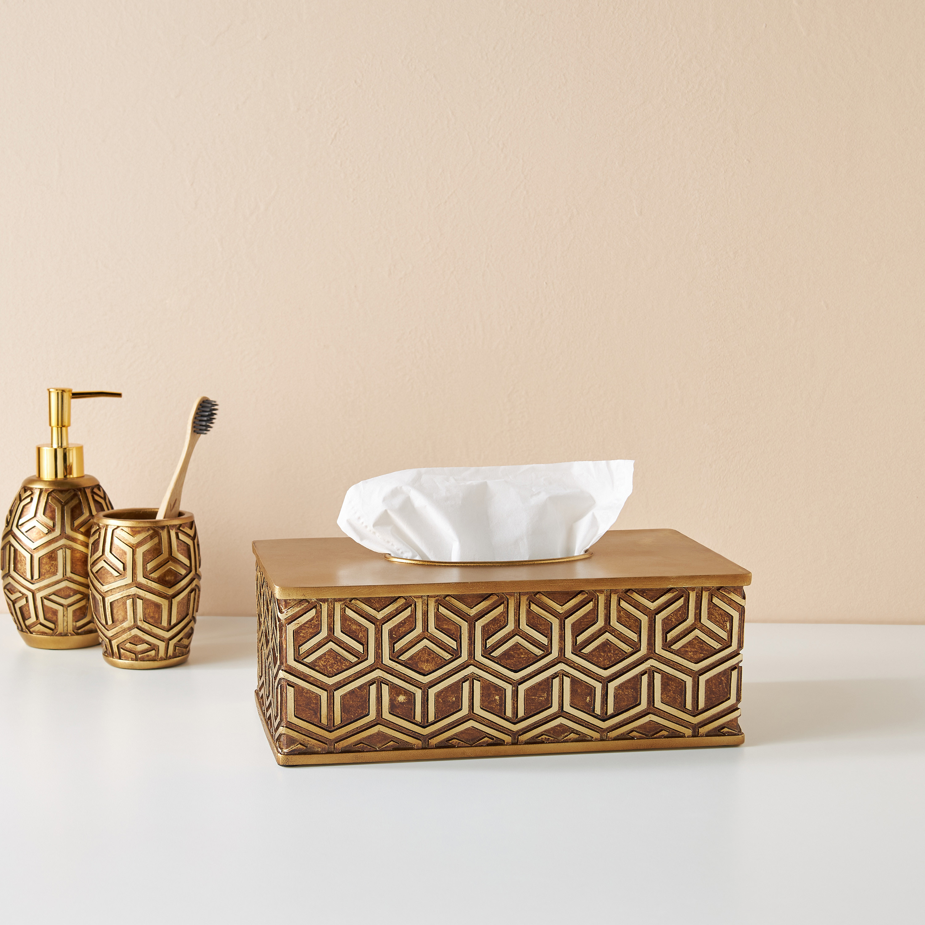 Geometric Tissue Holder-household-bathandlaundry-bathaccessories-bathaccessorysets-image-1