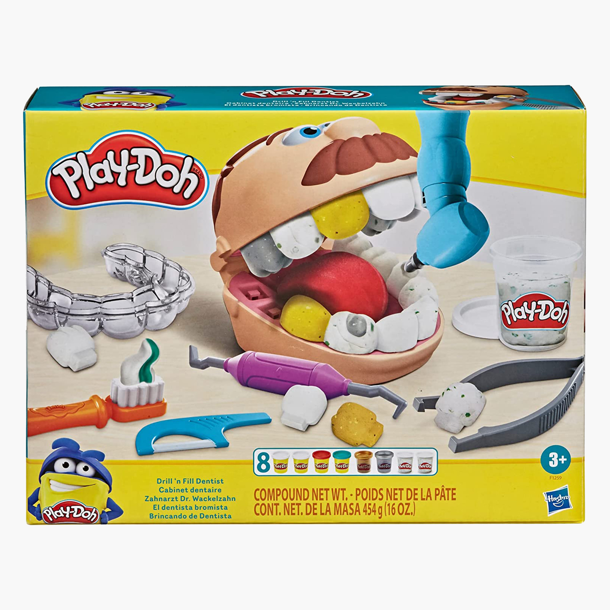 Shop Play-Doh 8-Piece Drill and Fill Dentist Dough Playset Online