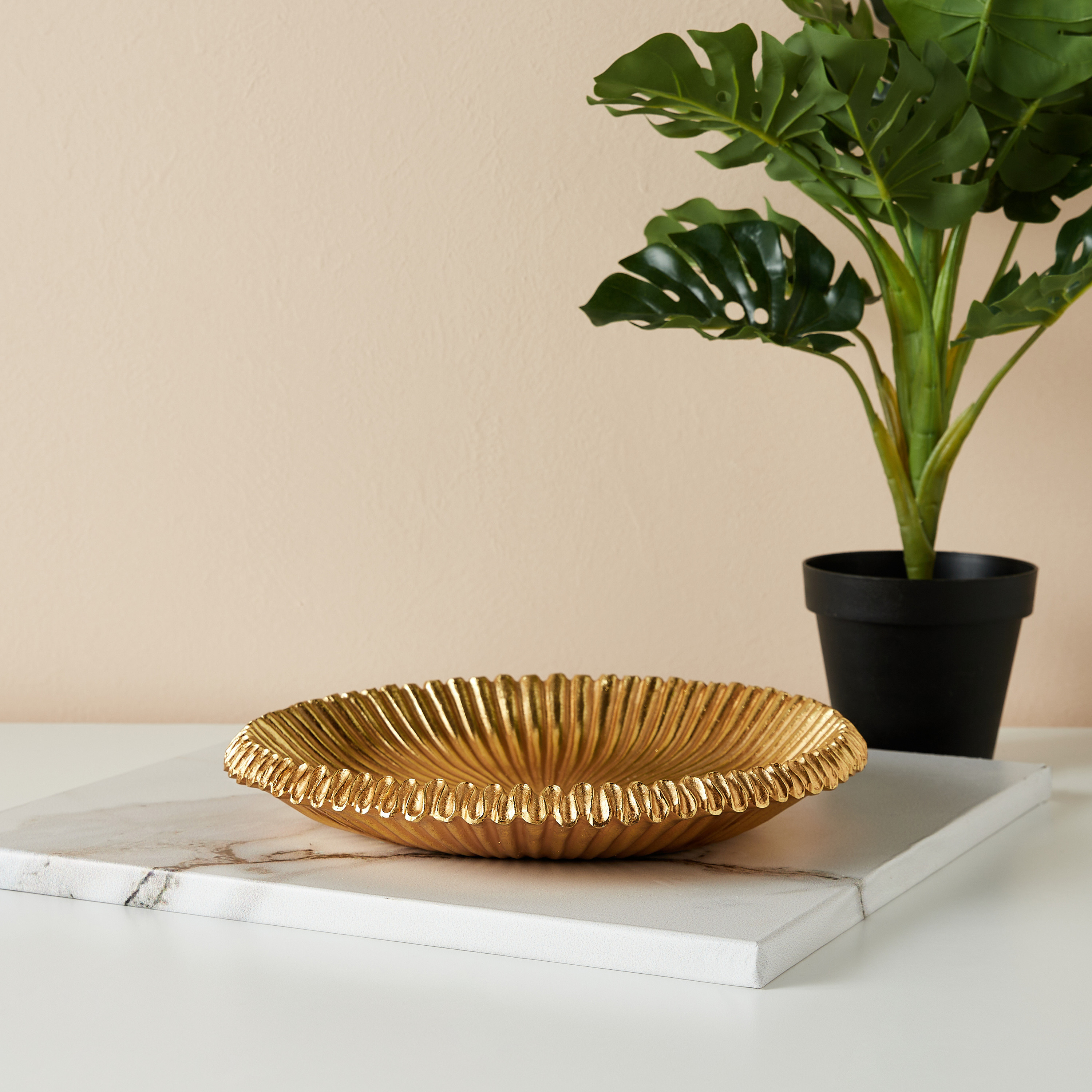صينية ديكور مستديرة - 30x30 سم-household-dining-serveware-servingtrays-image-1