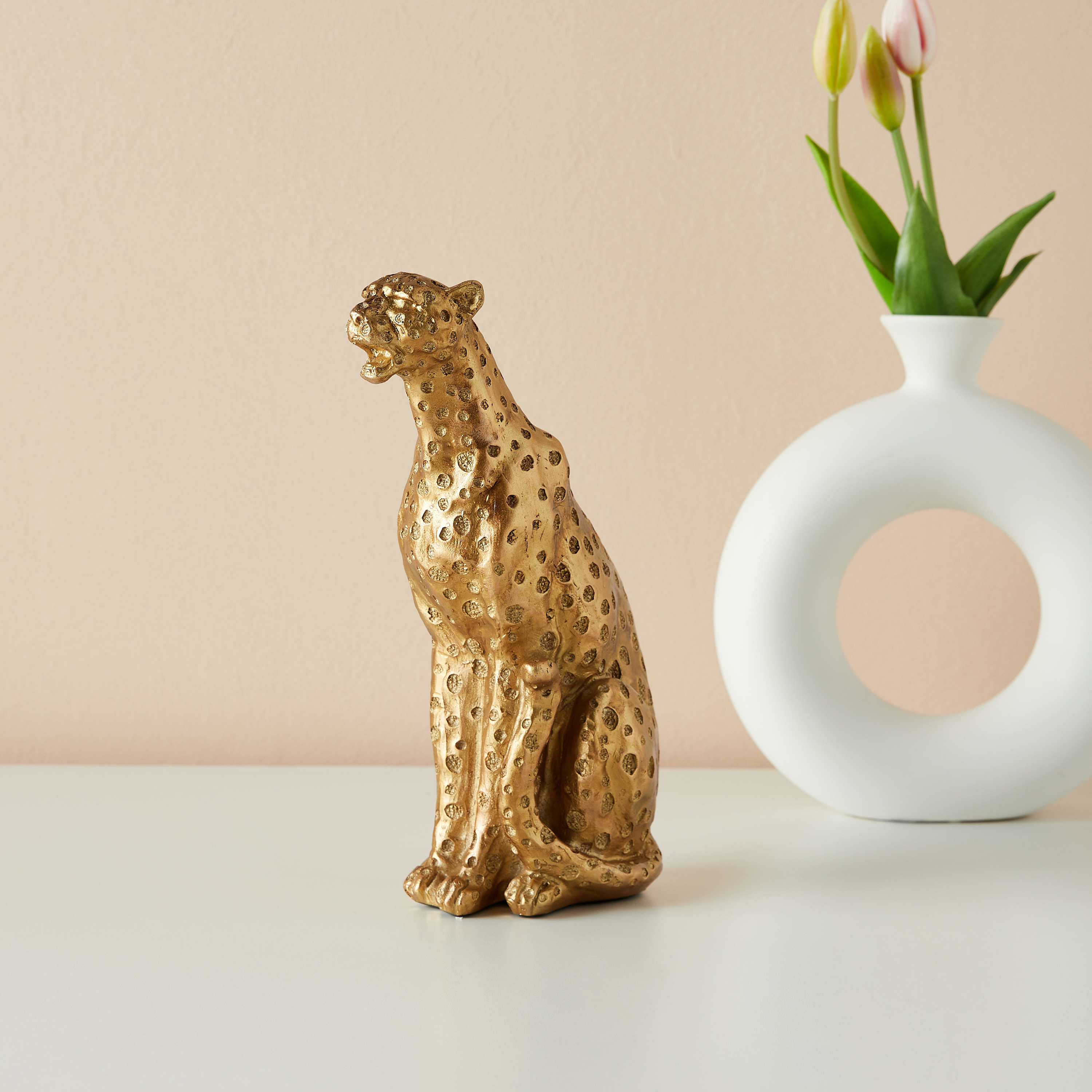 Shop Decorative Leopard Figurine - 16x8x25 cms Online | Splash UAE