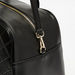 Elle Textured Duffel Bag with Zip Closure and Detachable Strap-Duffle Bags-thumbnail-3