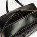 Elle Textured Duffel Bag with Zip Closure and Detachable Strap-Duffle Bags-thumbnailMobile-4