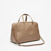 Elle Textured Duffel Bag with Zip Closure and Detachable Strap-Duffle Bags-thumbnailMobile-1
