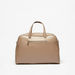 Elle Textured Duffel Bag with Zip Closure and Detachable Strap-Duffle Bags-thumbnailMobile-2