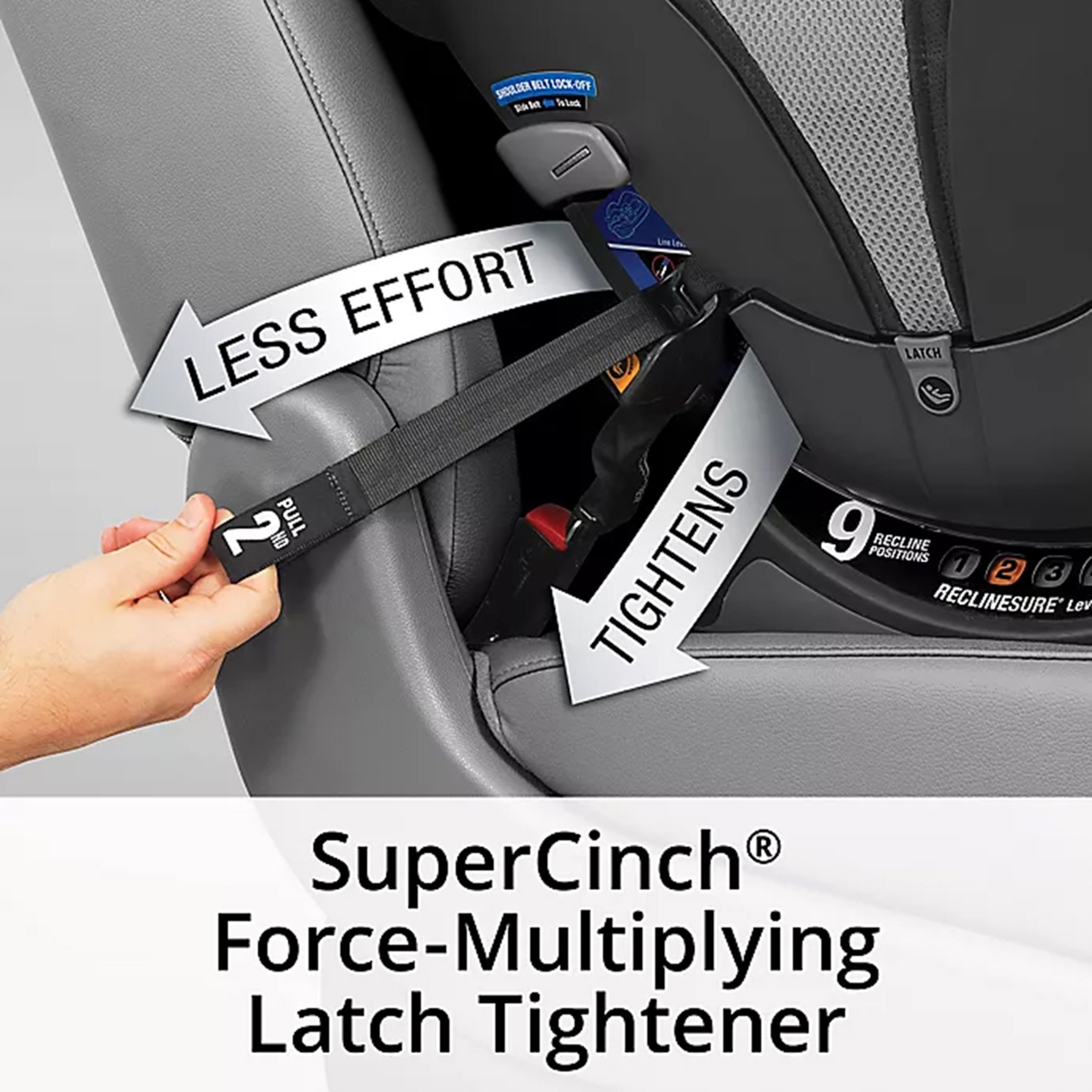 Chicco 9 recline clearance positions