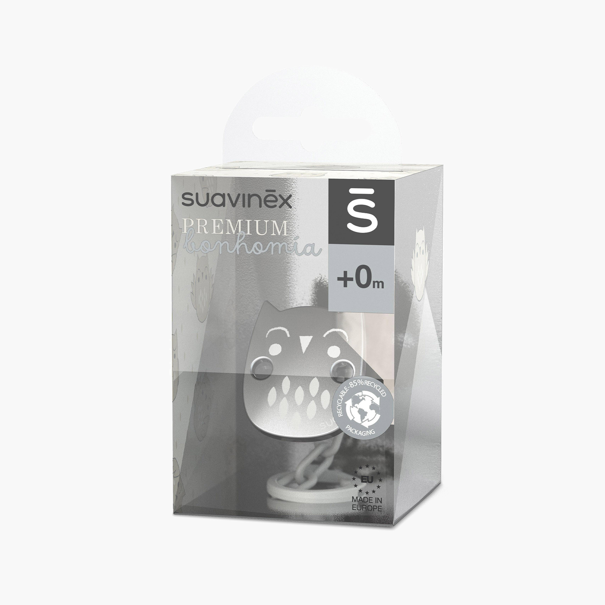 Suavinex Owl Print Soother Chain - 0 months+-baby-feeding-pacifiers-image-3