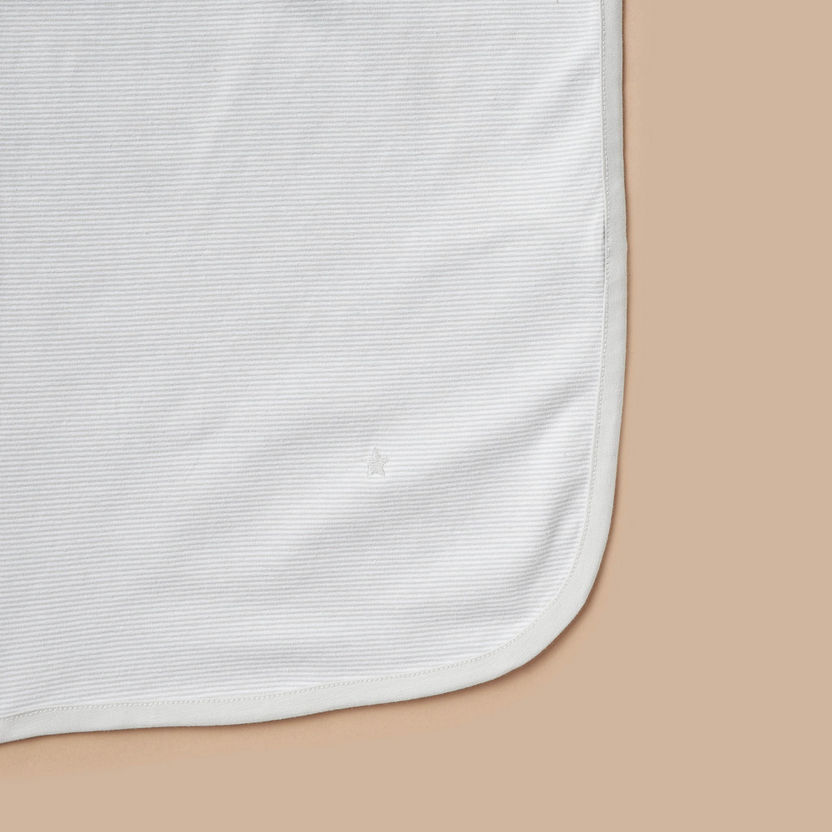 Juniors Striped Receiving Blanket - 70x70 cm-Receiving Blankets-image-2