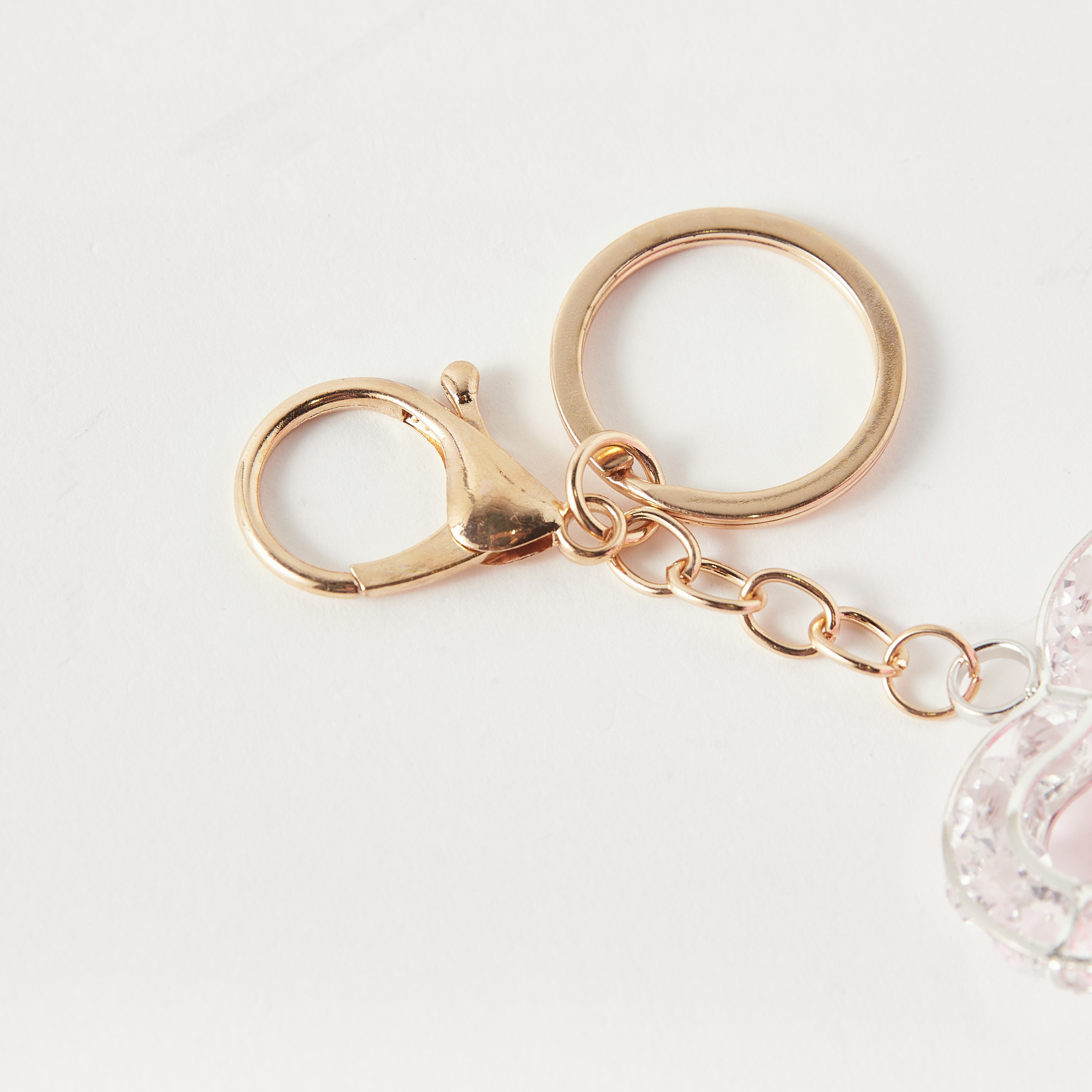 Embellished Heart Keychain with Pom Pom and Hook-girls-accessories-keyringsandbagcharms-image-3