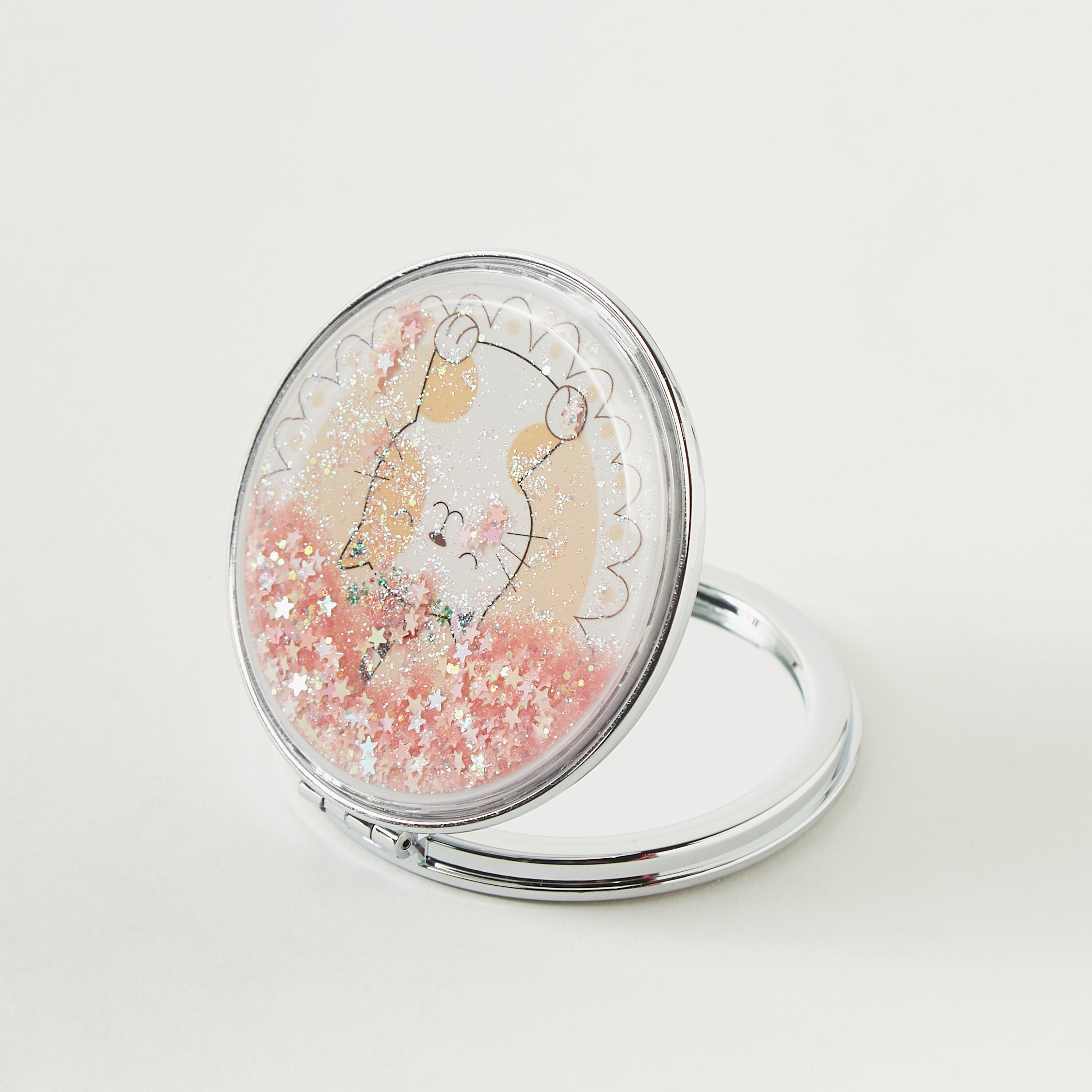Embellished Cat Print Compact Mirror-girls-accessories-keyringsandbagcharms-image-4
